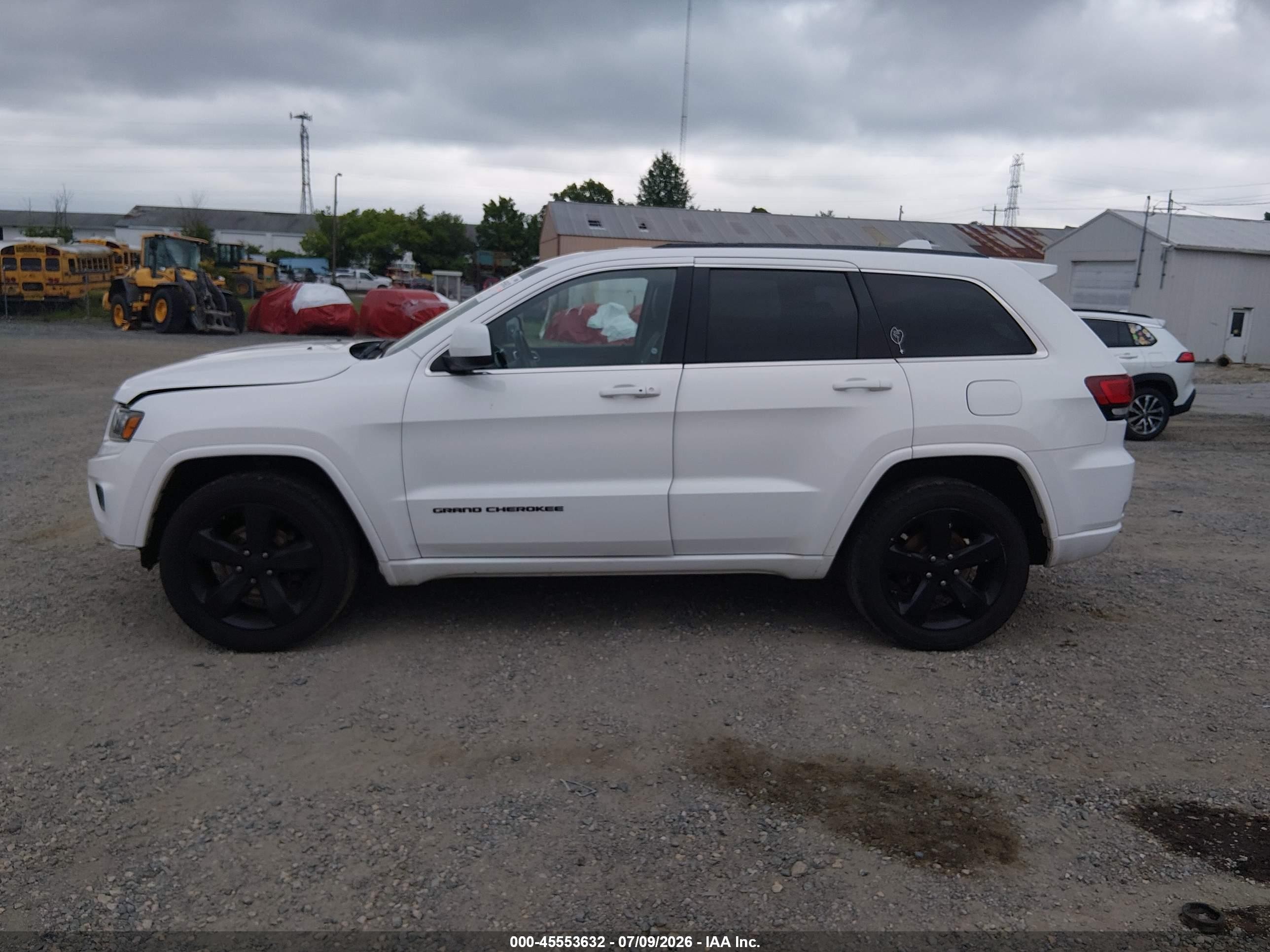 2015 Jeep Grand Cherokee Altitude White vin: 1C4RJFAG3FC928301