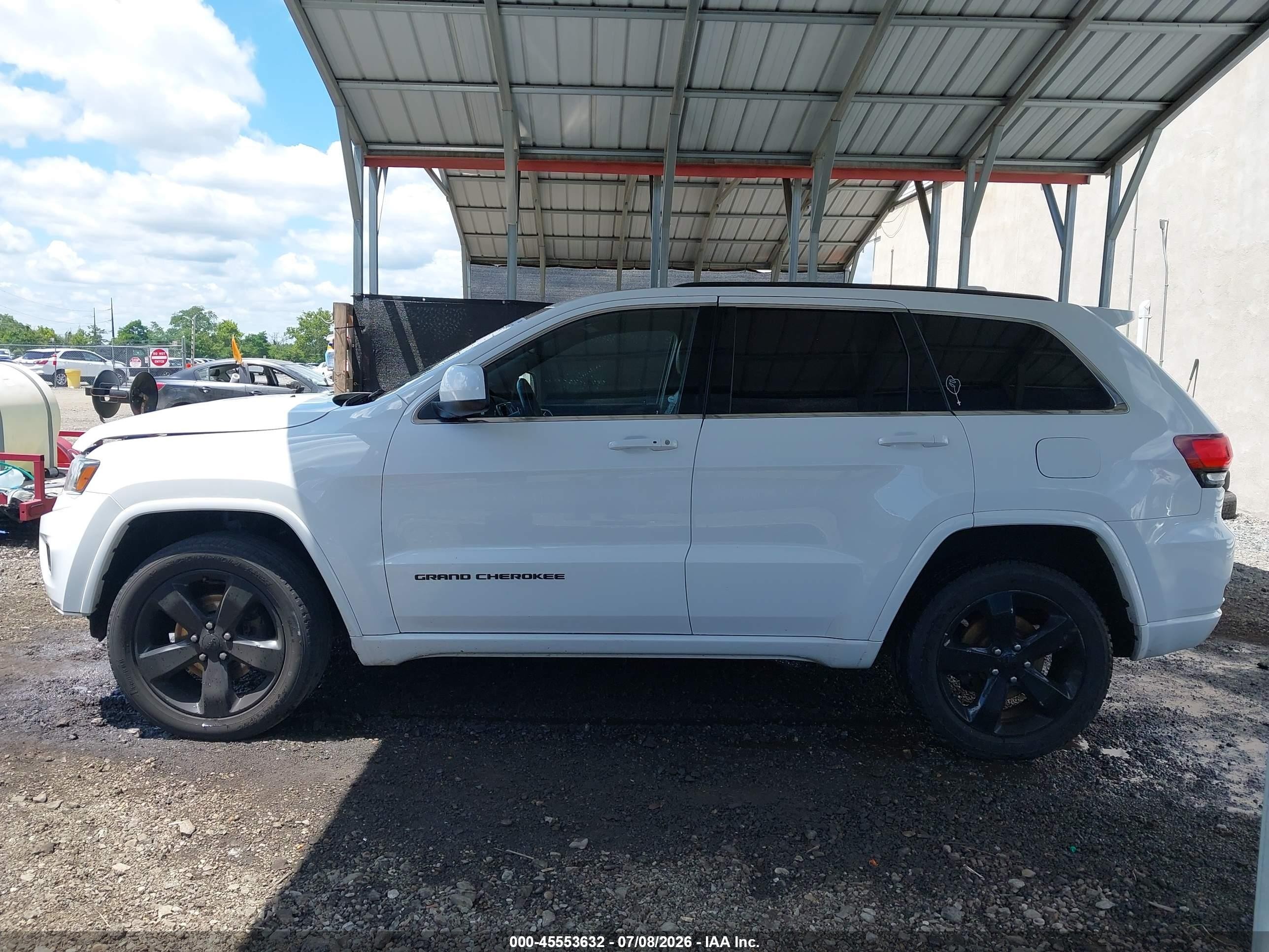 2015 Jeep Grand Cherokee Altitude White vin: 1C4RJFAG3FC928301