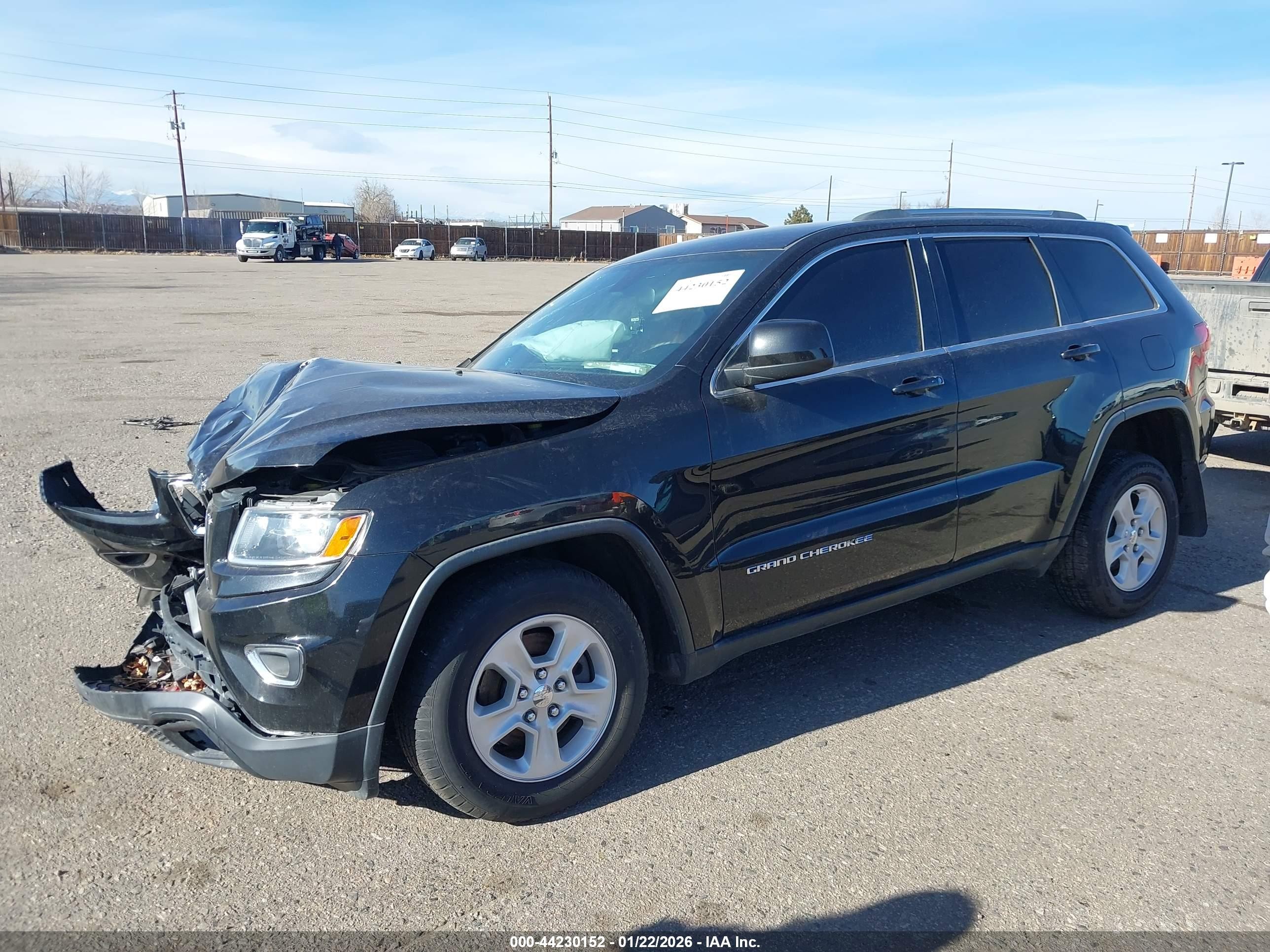 2015 Jeep Grand Cherokee Laredo Черный vin: 1C4RJFAG3FC942845