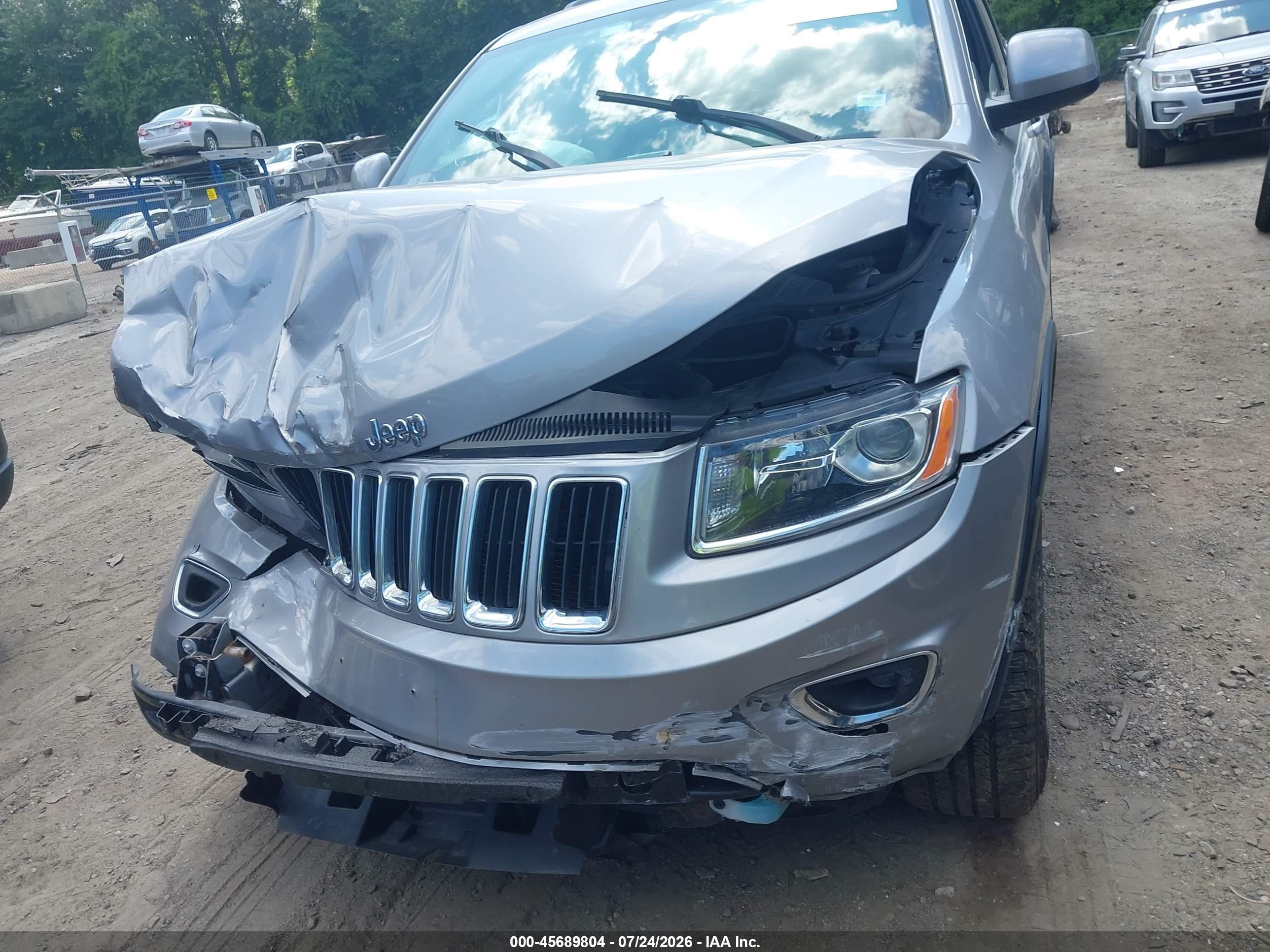 2015 Jeep Grand Cherokee Laredo Silver vin: 1C4RJFAG3FC955031
