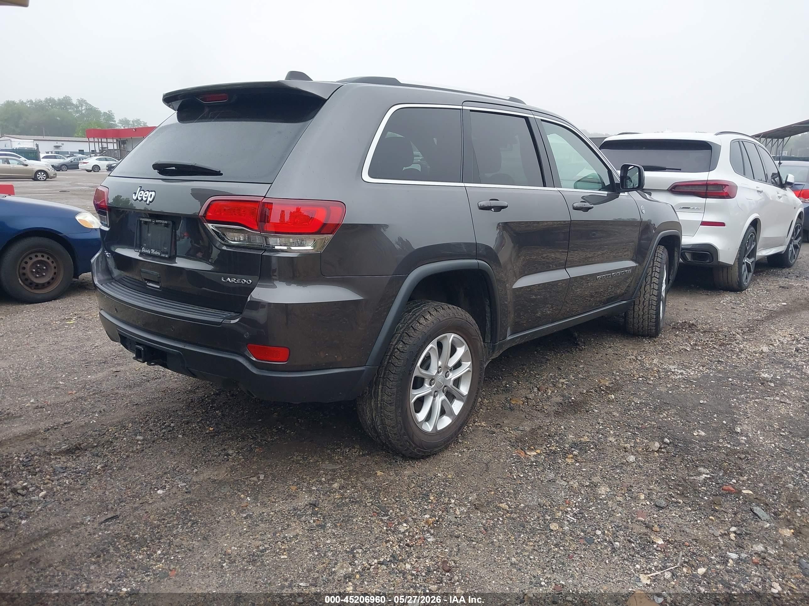 2021 Jeep Grand Cherokee Laredo E 4x4 Gray vin: 1C4RJFAG3MC678619