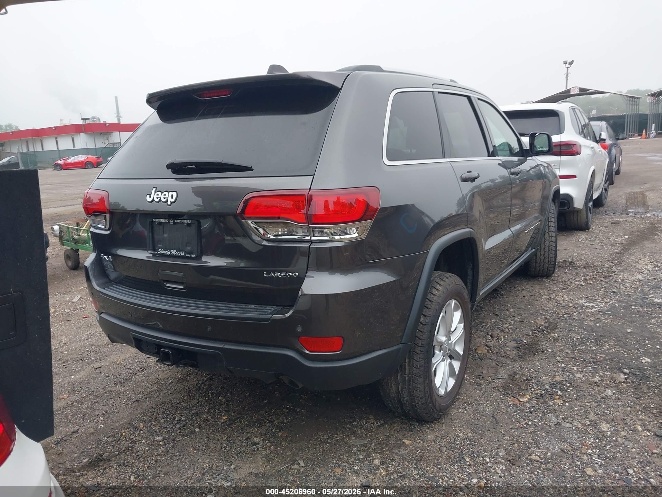 2021 Jeep Grand Cherokee Laredo E 4x4 Gray vin: 1C4RJFAG3MC678619