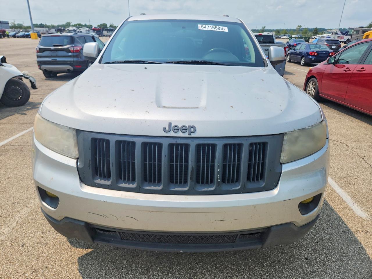2012 Jeep Grand Cherokee Laredo Silver vin: 1C4RJFAG4CC120714
