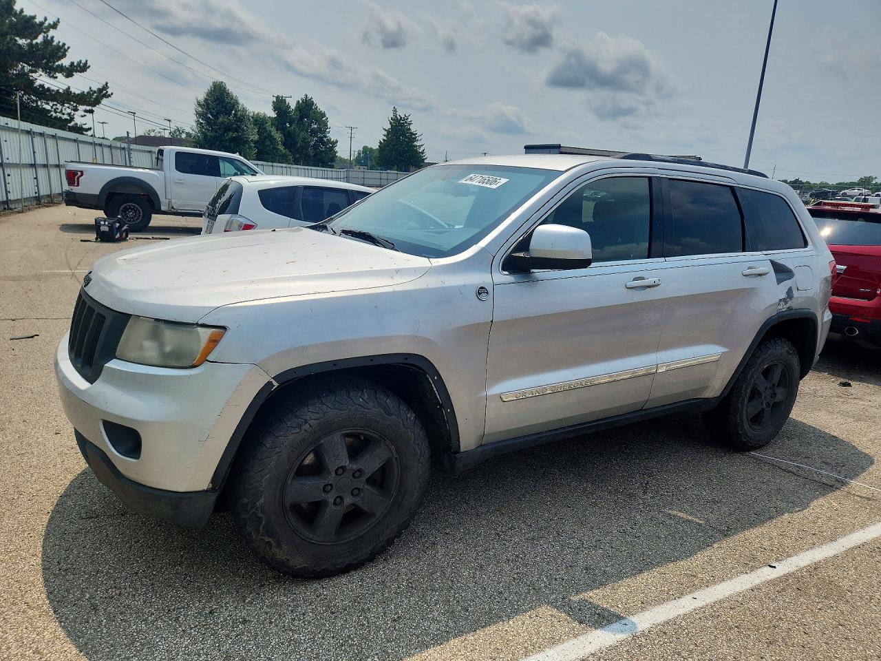 2012 Jeep Grand Cherokee Laredo Silver vin: 1C4RJFAG4CC120714
