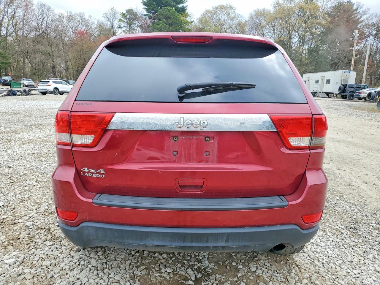 2012 Jeep Grand Cherokee Laredo Red vin: 1C4RJFAG4CC140803