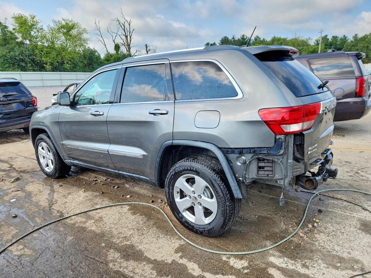 2012 Jeep Grand Cherokee Laredo Gray vin: 1C4RJFAG4CC145418