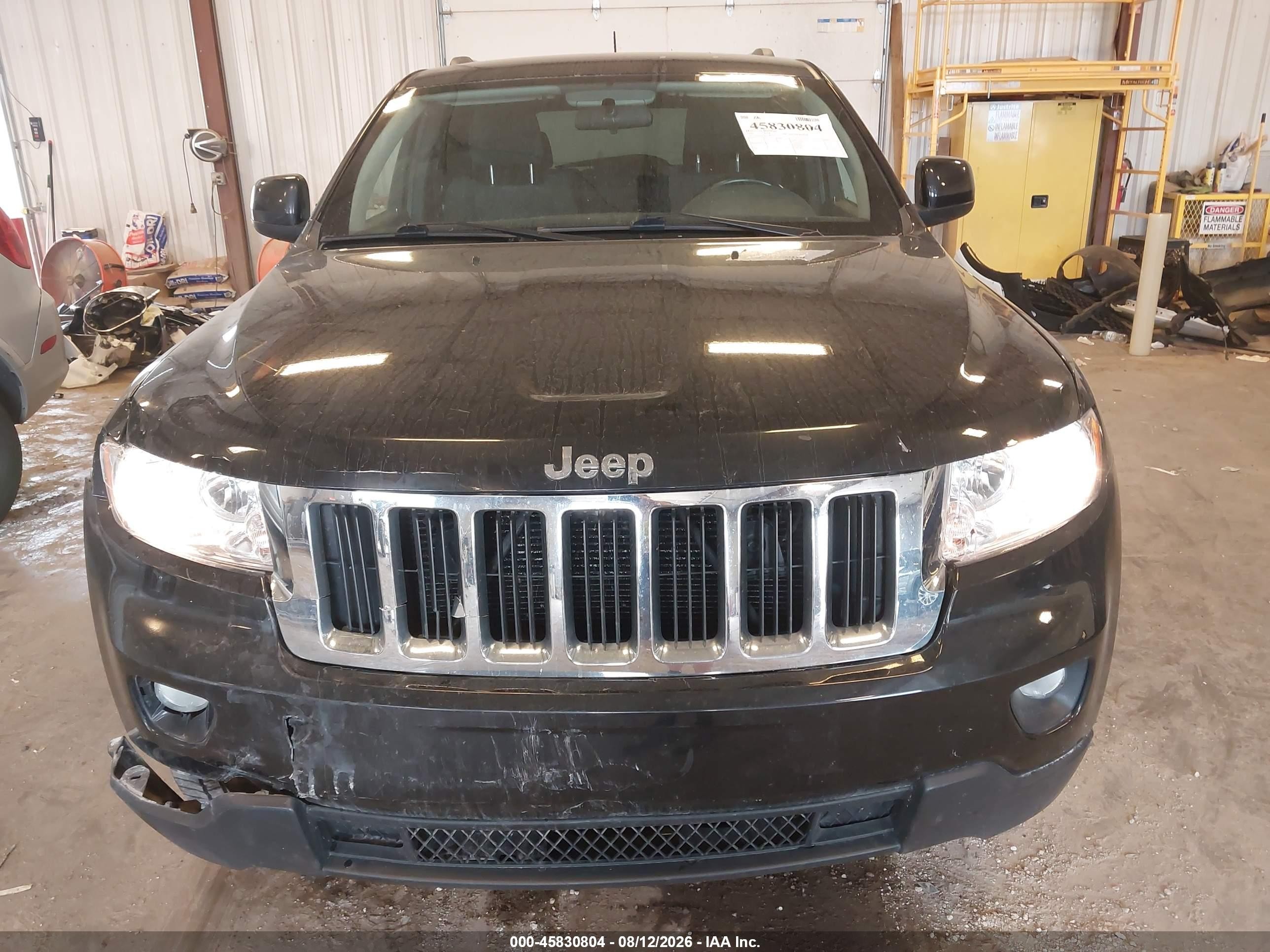 2012 Jeep Grand Cherokee Laredo Black vin: 1C4RJFAG4CC182467