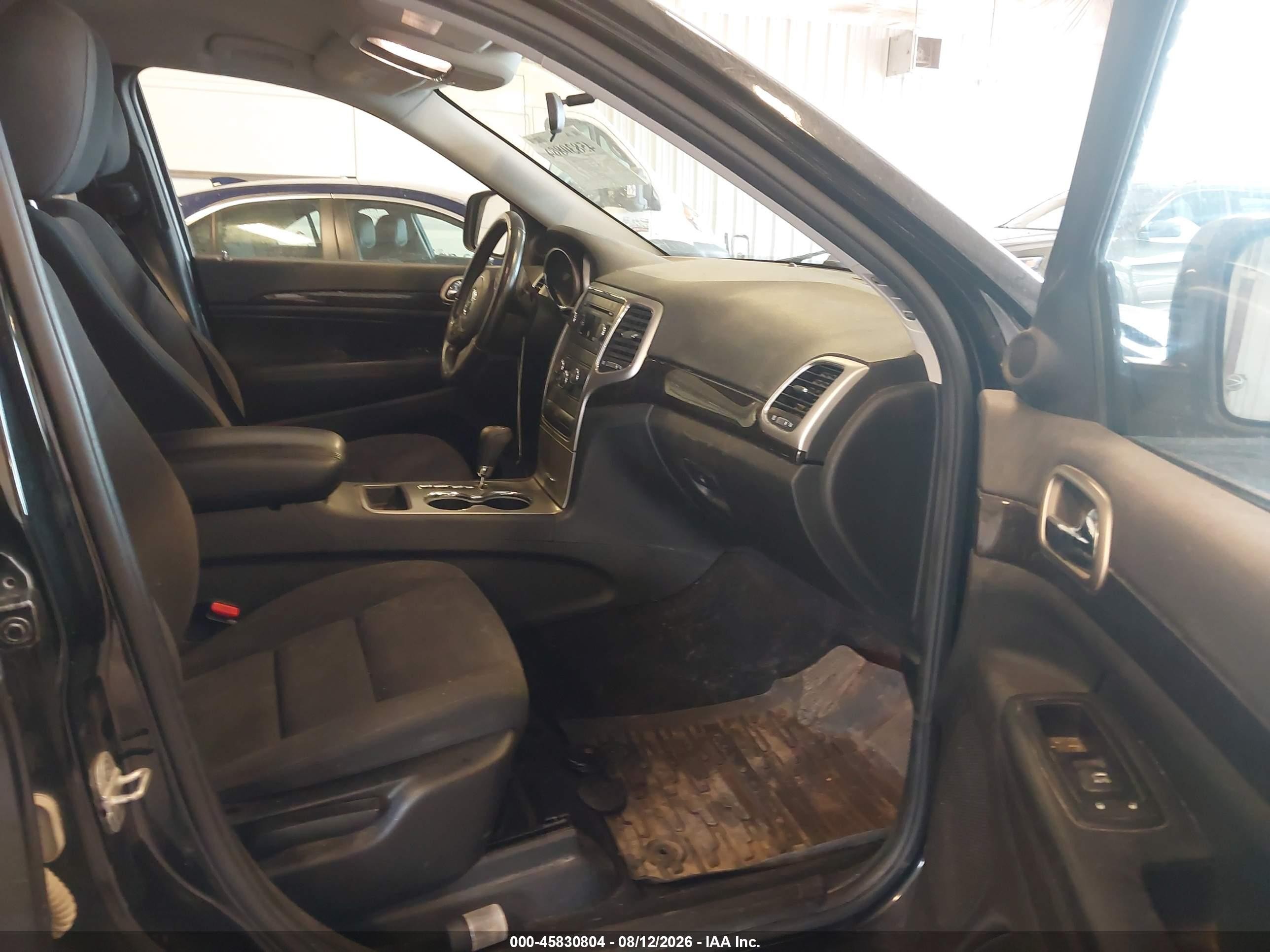 2012 Jeep Grand Cherokee Laredo Black vin: 1C4RJFAG4CC182467