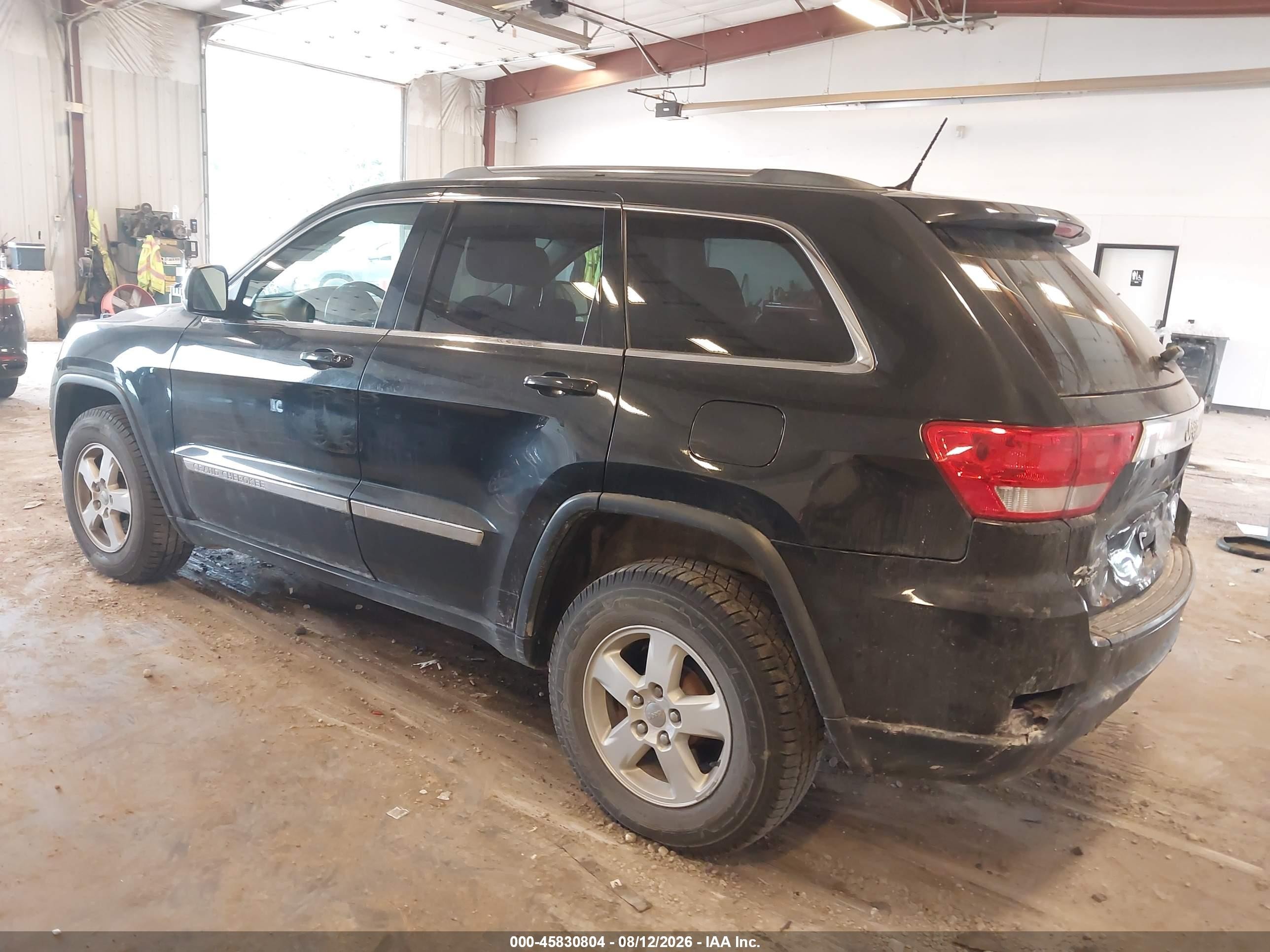2012 Jeep Grand Cherokee Laredo Black vin: 1C4RJFAG4CC182467