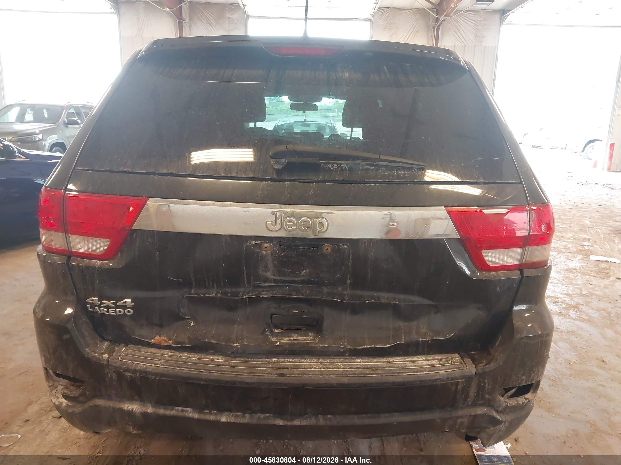 2012 Jeep Grand Cherokee Laredo Black vin: 1C4RJFAG4CC182467