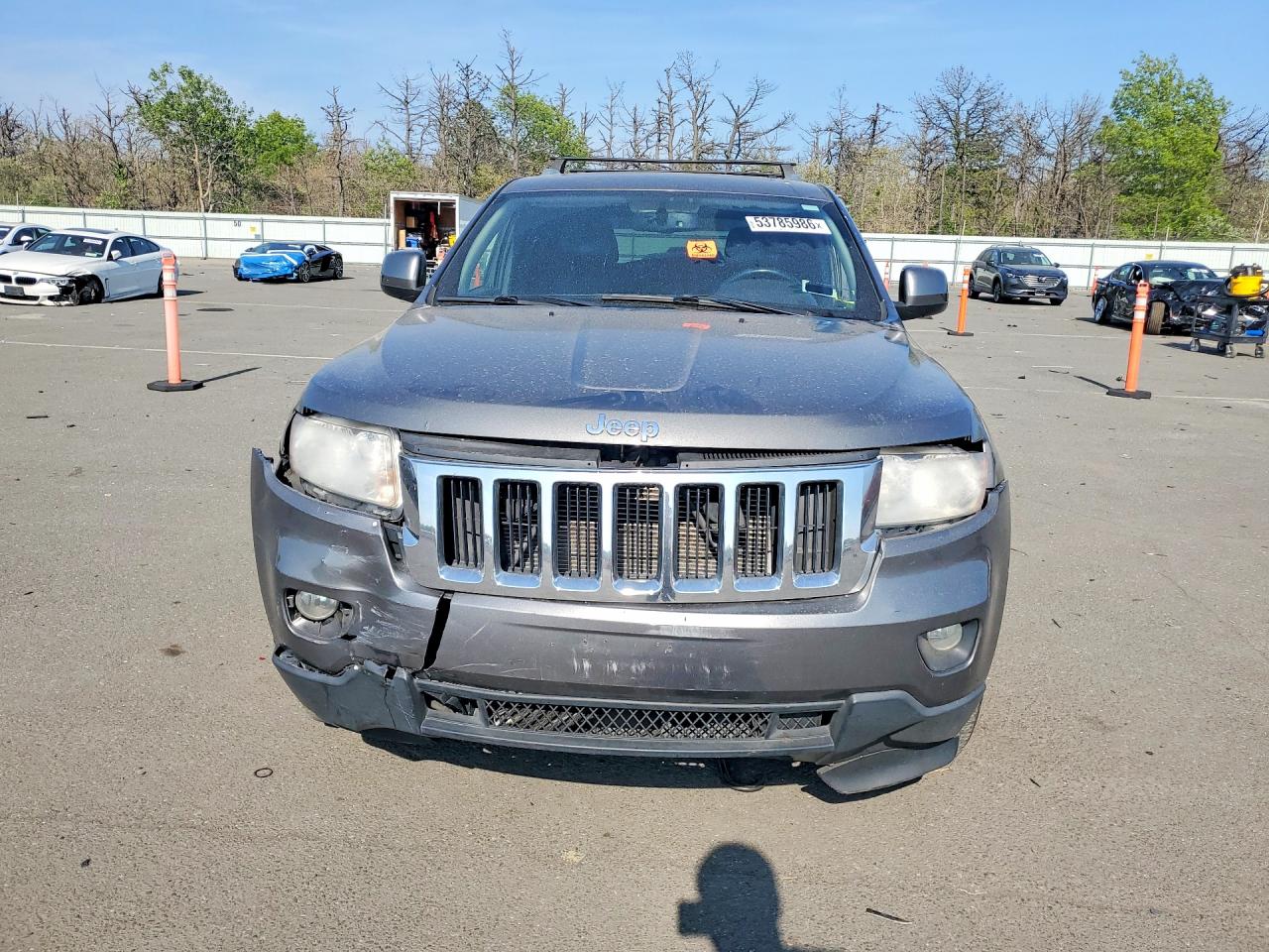 2012 Jeep Grand Cherokee Laredo Серый vin: 1C4RJFAG4CC201311