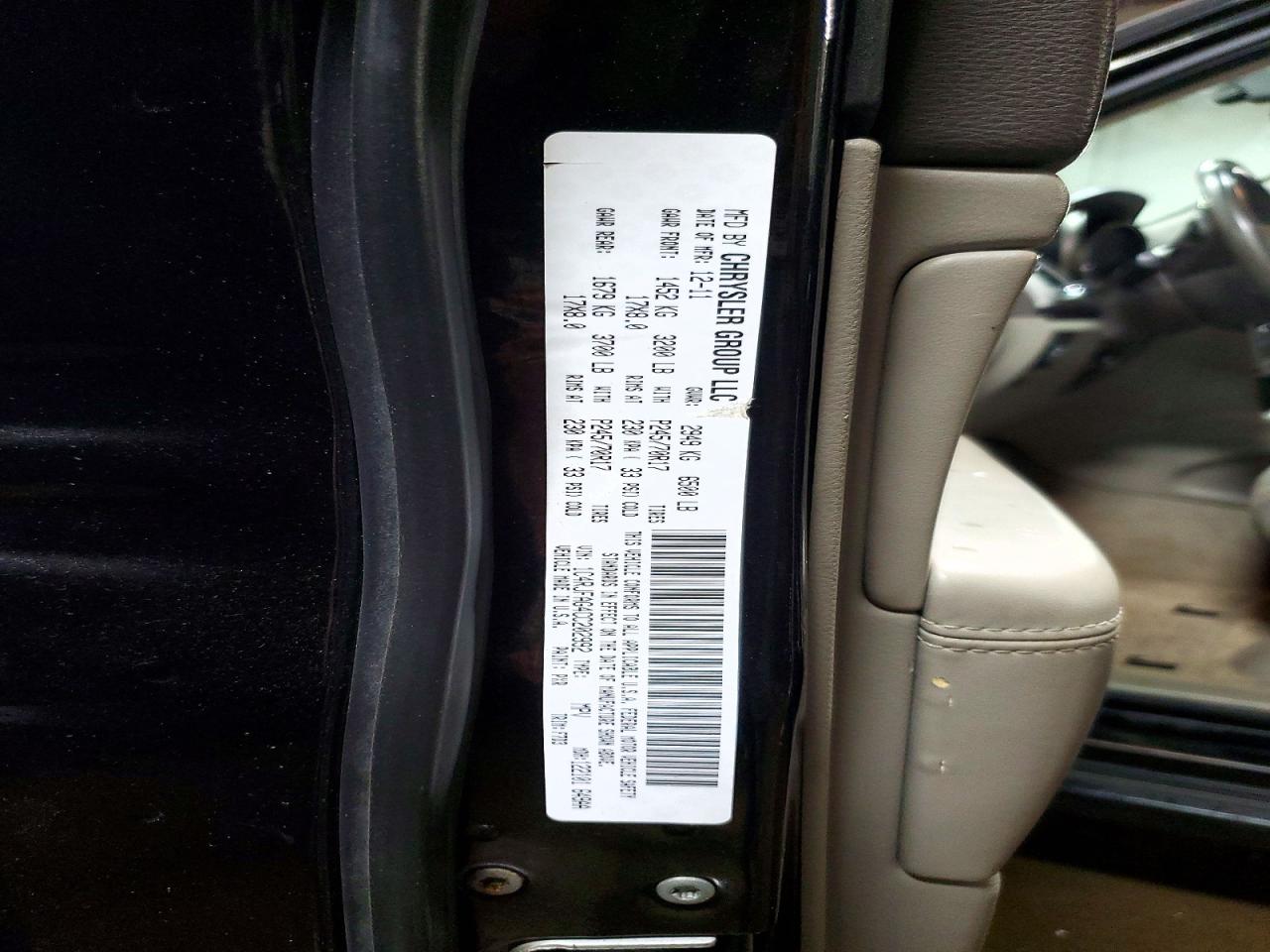 2012 Jeep Grand Cherokee Laredo Черный vin: 1C4RJFAG4CC202992