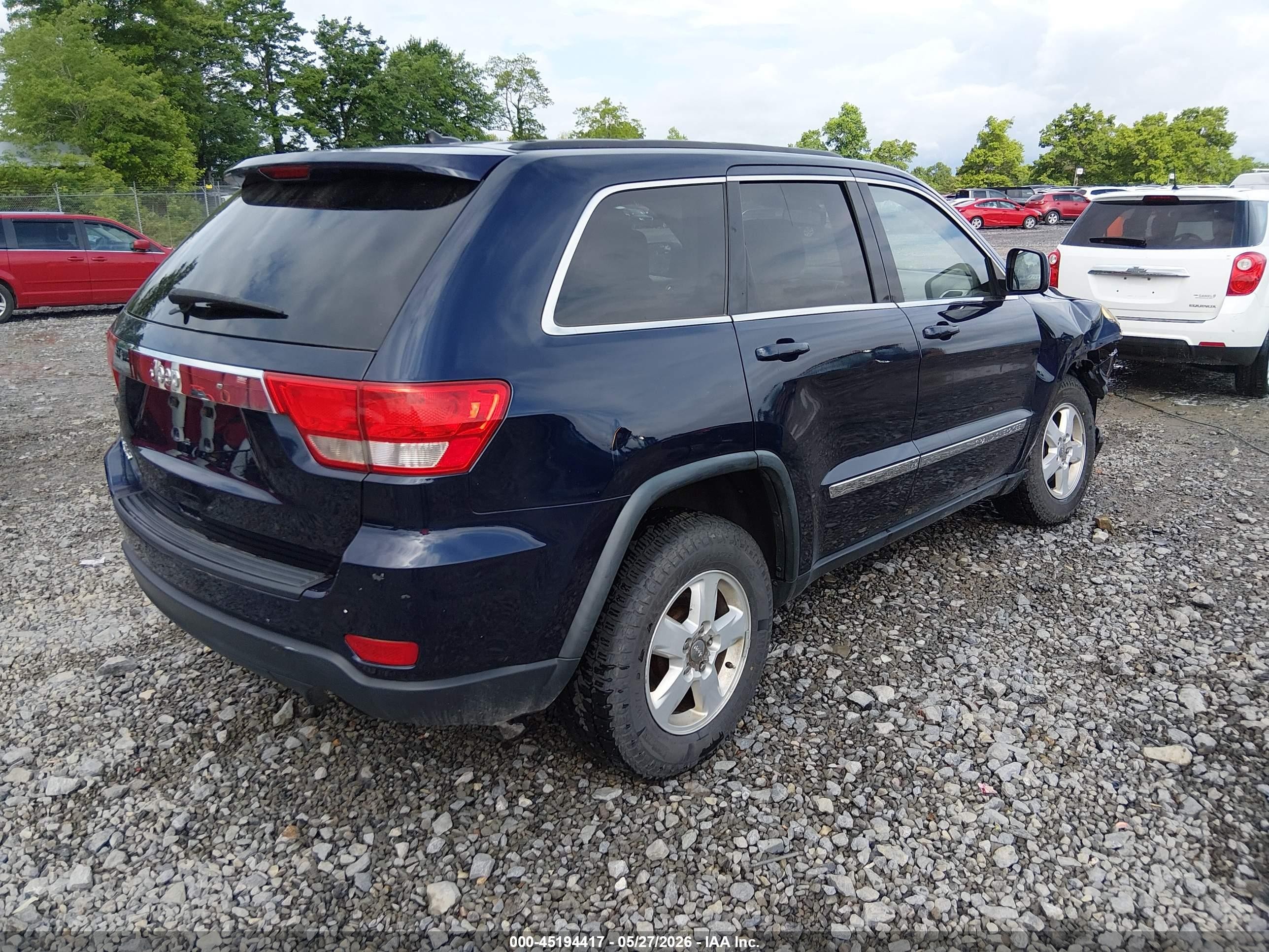 2012 Jeep Grand Cherokee Laredo Blue vin: 1C4RJFAG4CC225222