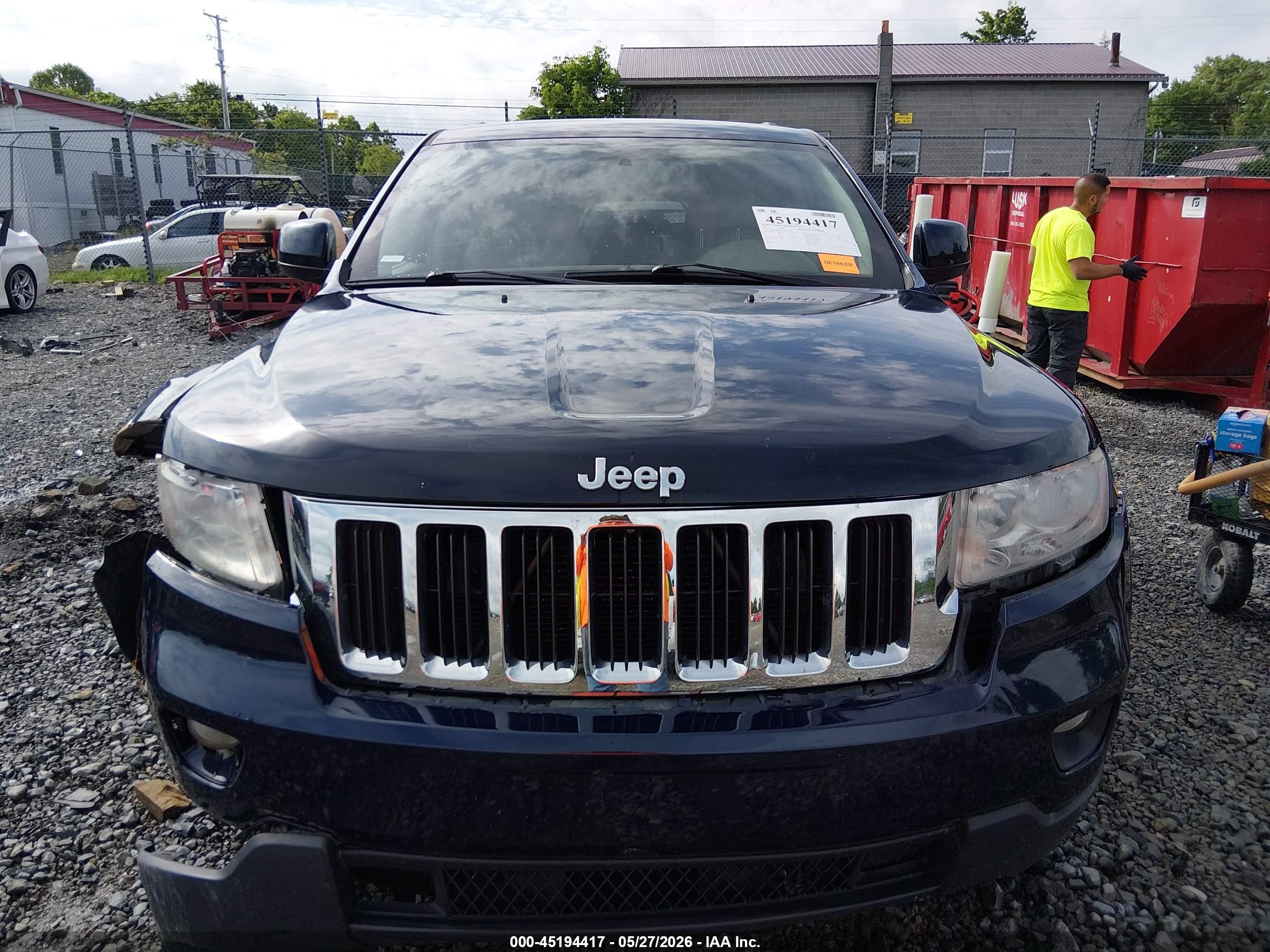 2012 Jeep Grand Cherokee Laredo Blue vin: 1C4RJFAG4CC225222