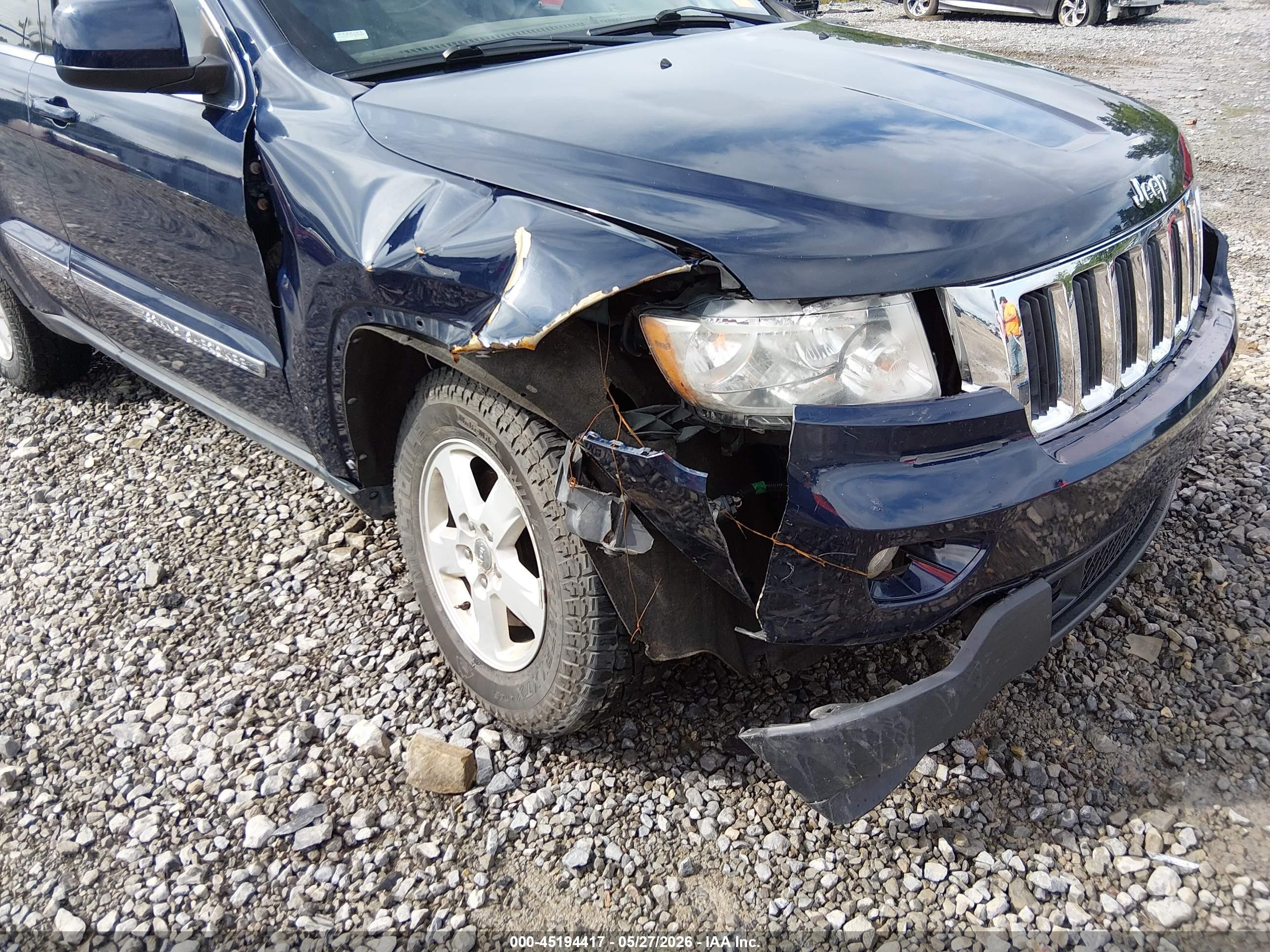 2012 Jeep Grand Cherokee Laredo Blue vin: 1C4RJFAG4CC225222