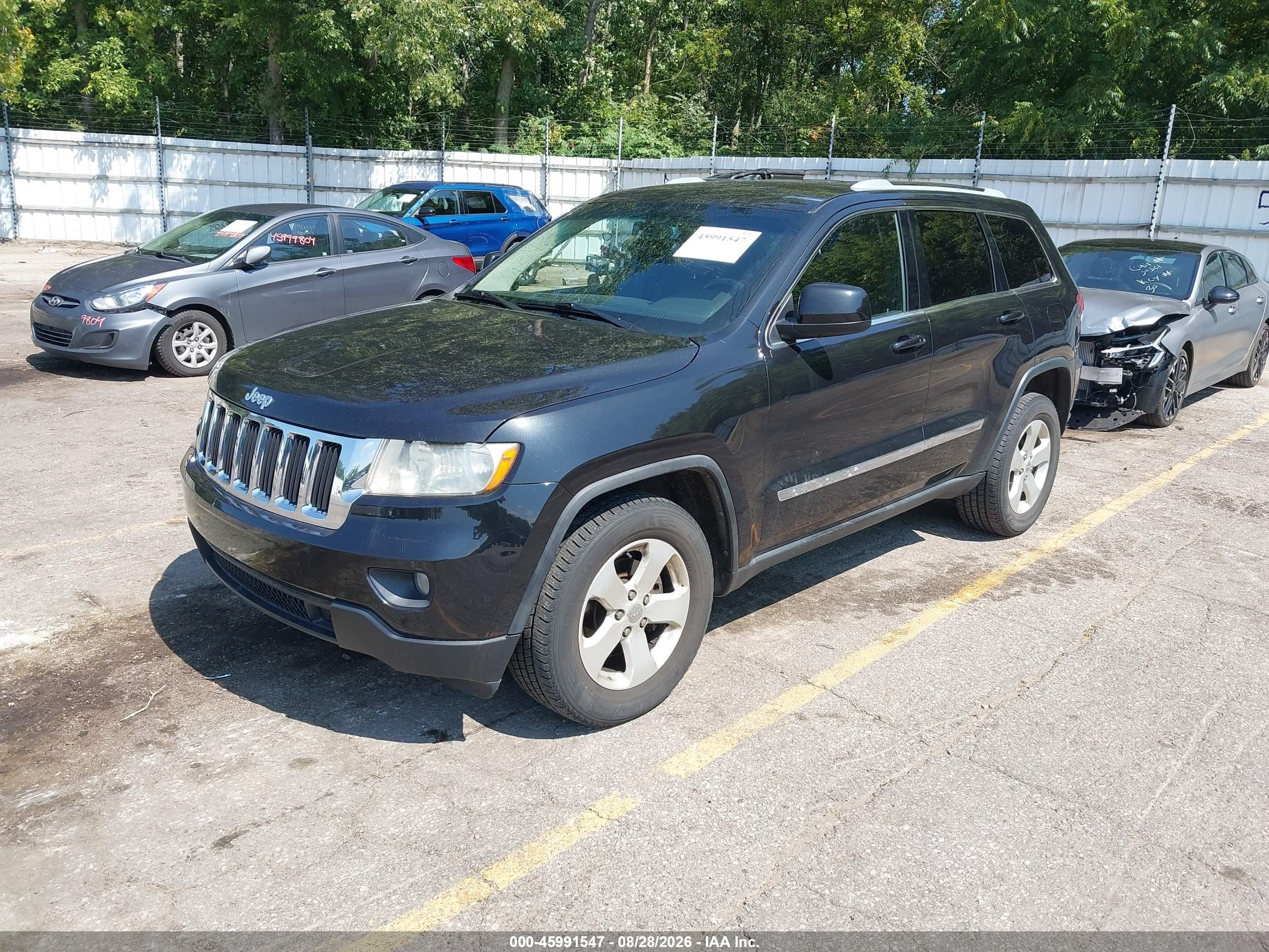2012 Jeep Grand Cherokee Laredo Black vin: 1C4RJFAG4CC239394
