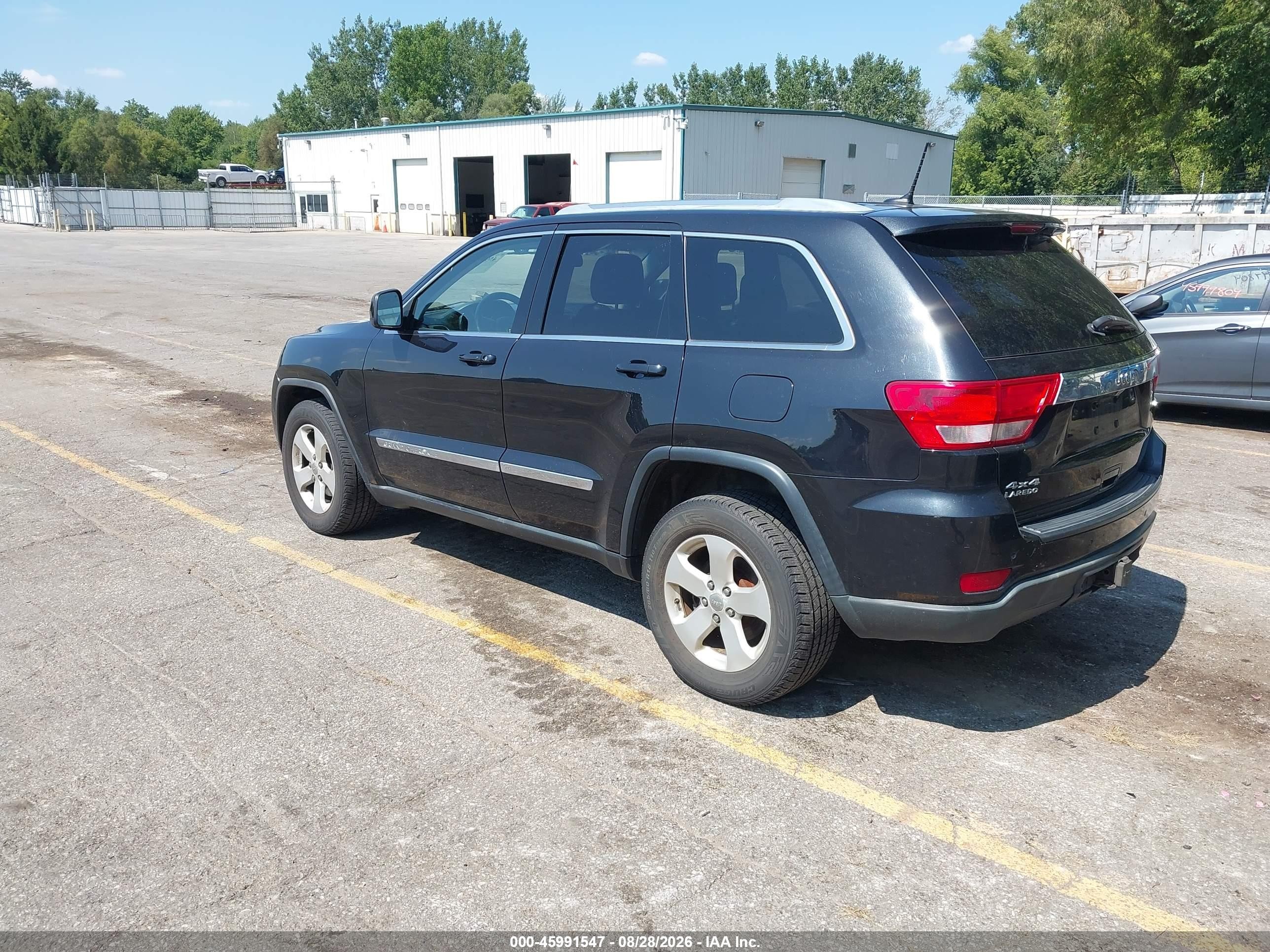 2012 Jeep Grand Cherokee Laredo Black vin: 1C4RJFAG4CC239394