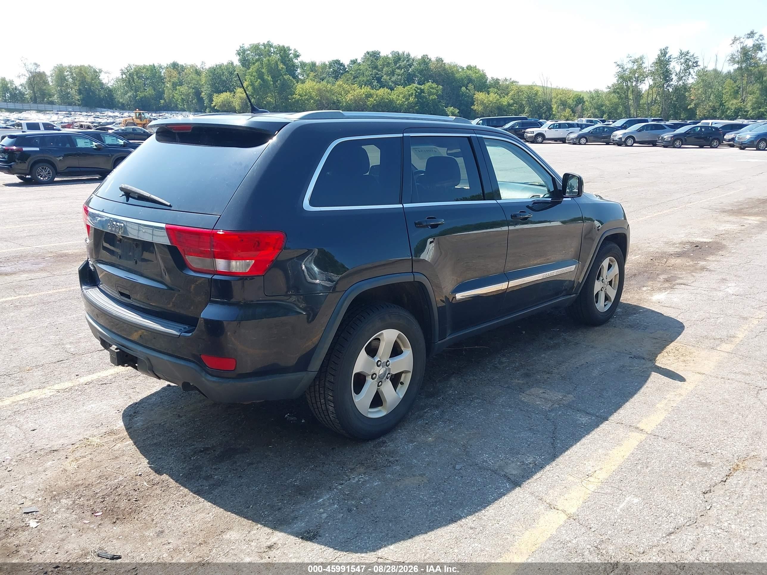 2012 Jeep Grand Cherokee Laredo Black vin: 1C4RJFAG4CC239394