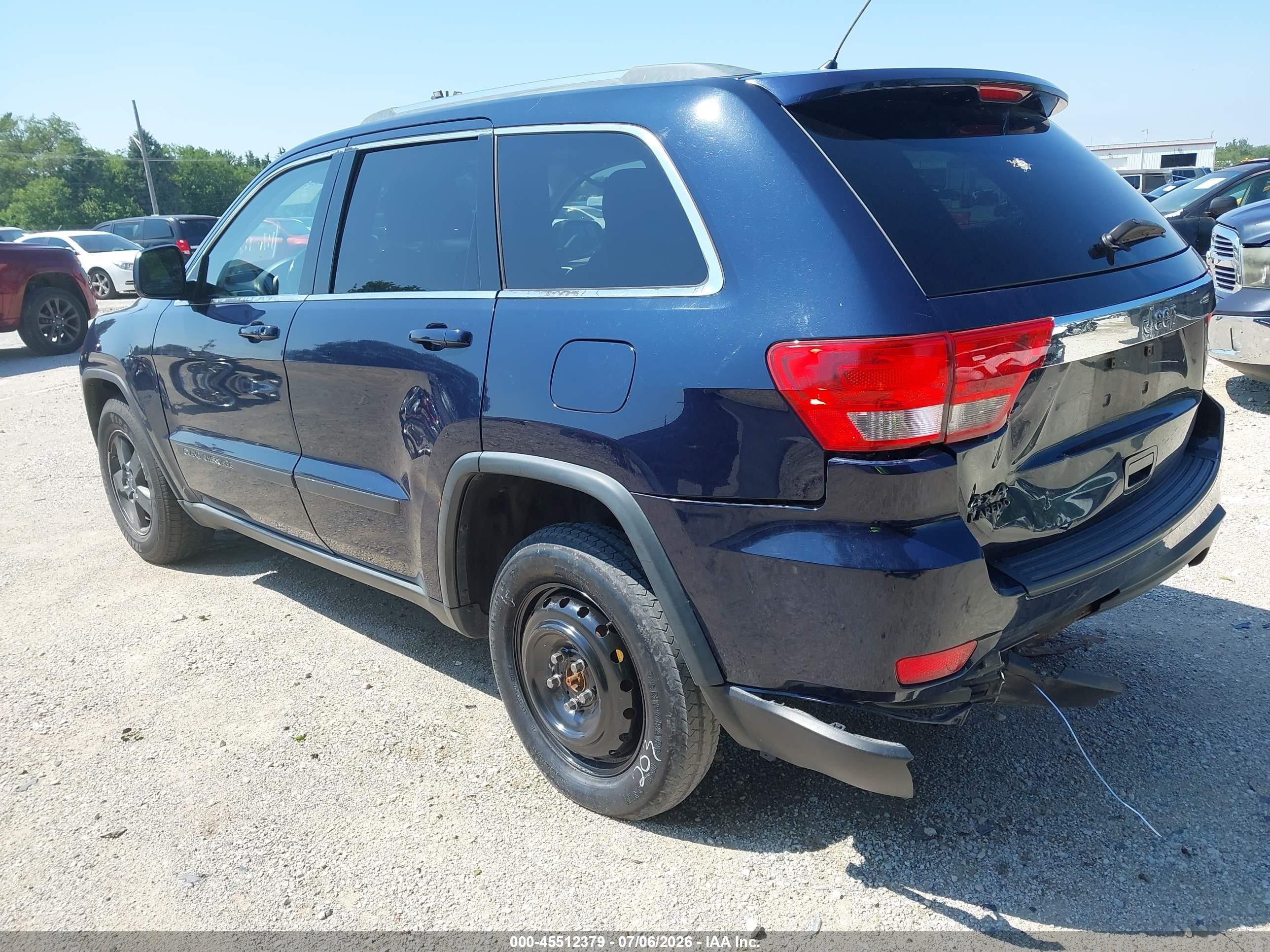 2012 Jeep Grand Cherokee Laredo Blue vin: 1C4RJFAG4CC298770