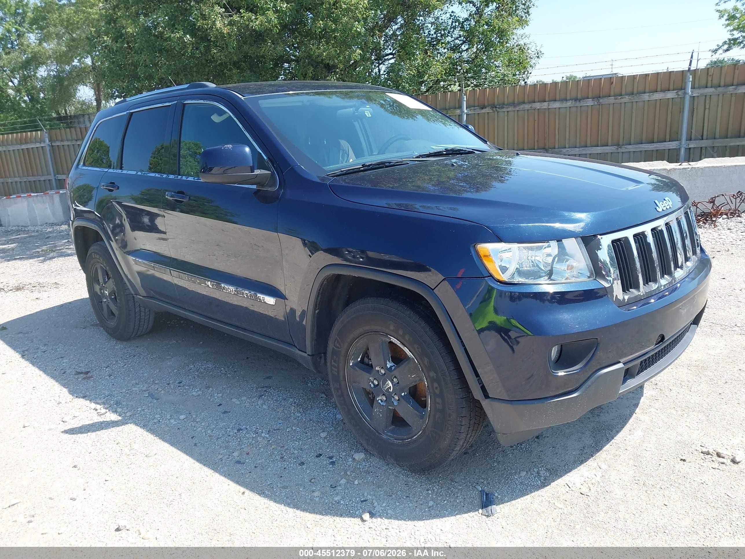 2012 Jeep Grand Cherokee Laredo Синий vin: 1C4RJFAG4CC298770