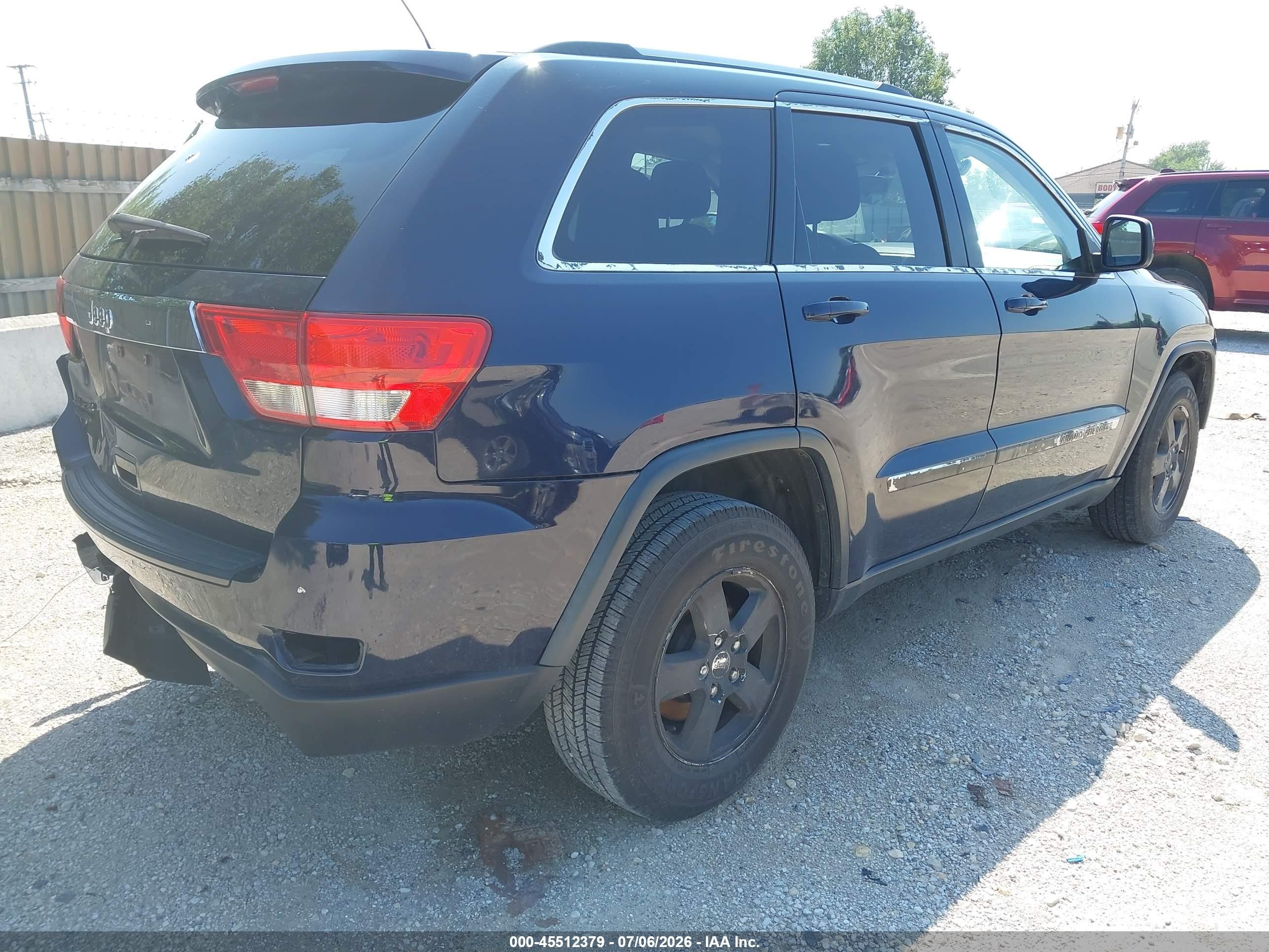 2012 Jeep Grand Cherokee Laredo Blue vin: 1C4RJFAG4CC298770