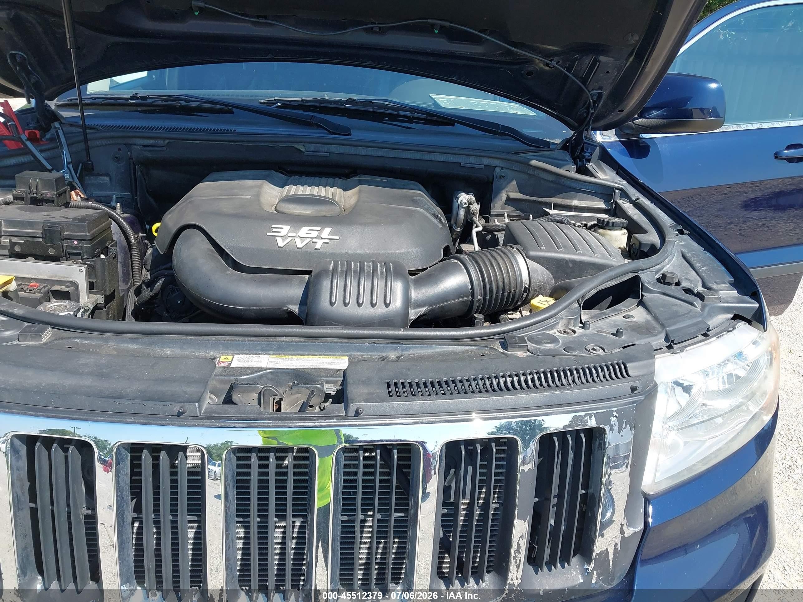 2012 Jeep Grand Cherokee Laredo Blue vin: 1C4RJFAG4CC298770