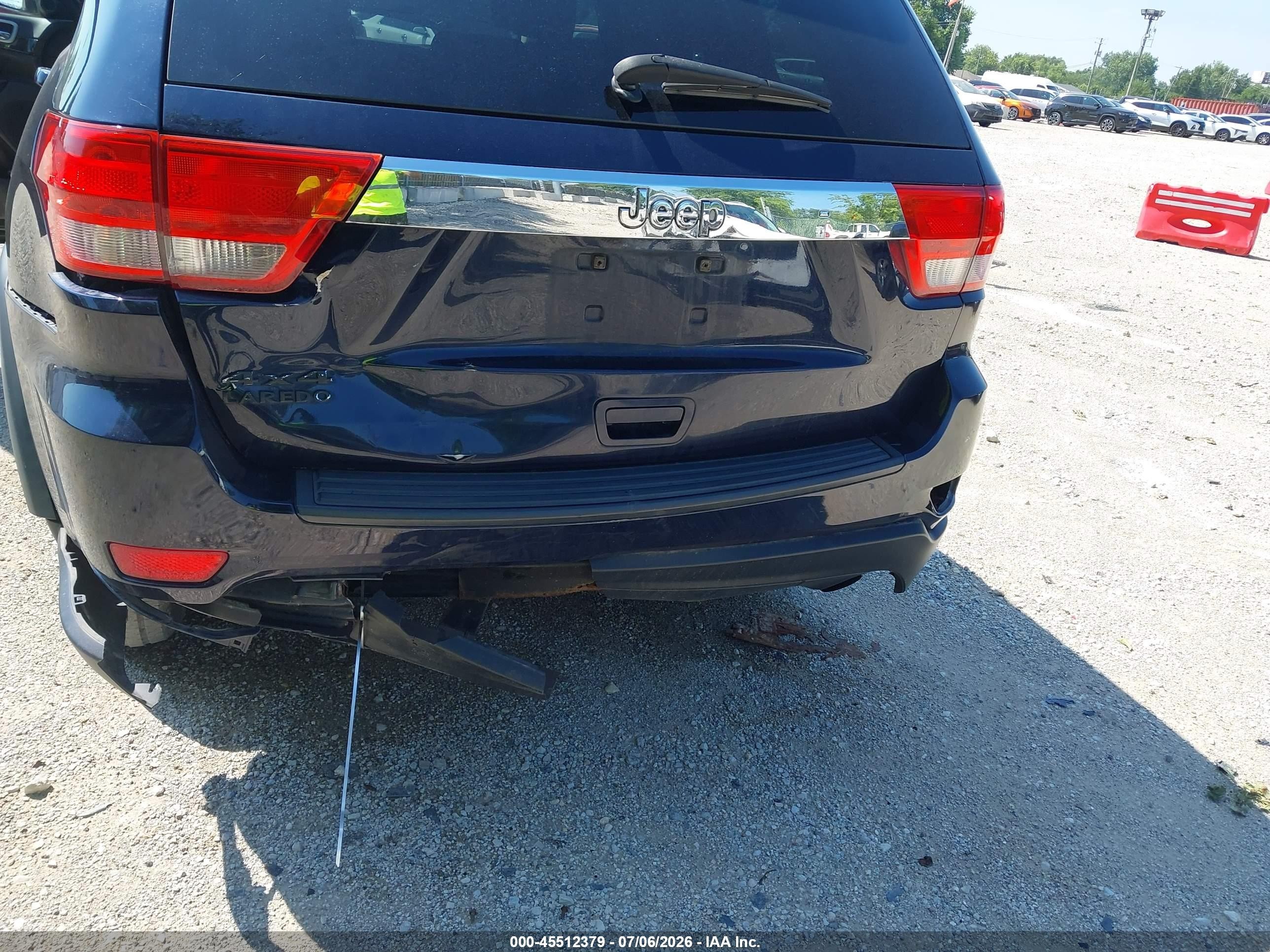 2012 Jeep Grand Cherokee Laredo Blue vin: 1C4RJFAG4CC298770