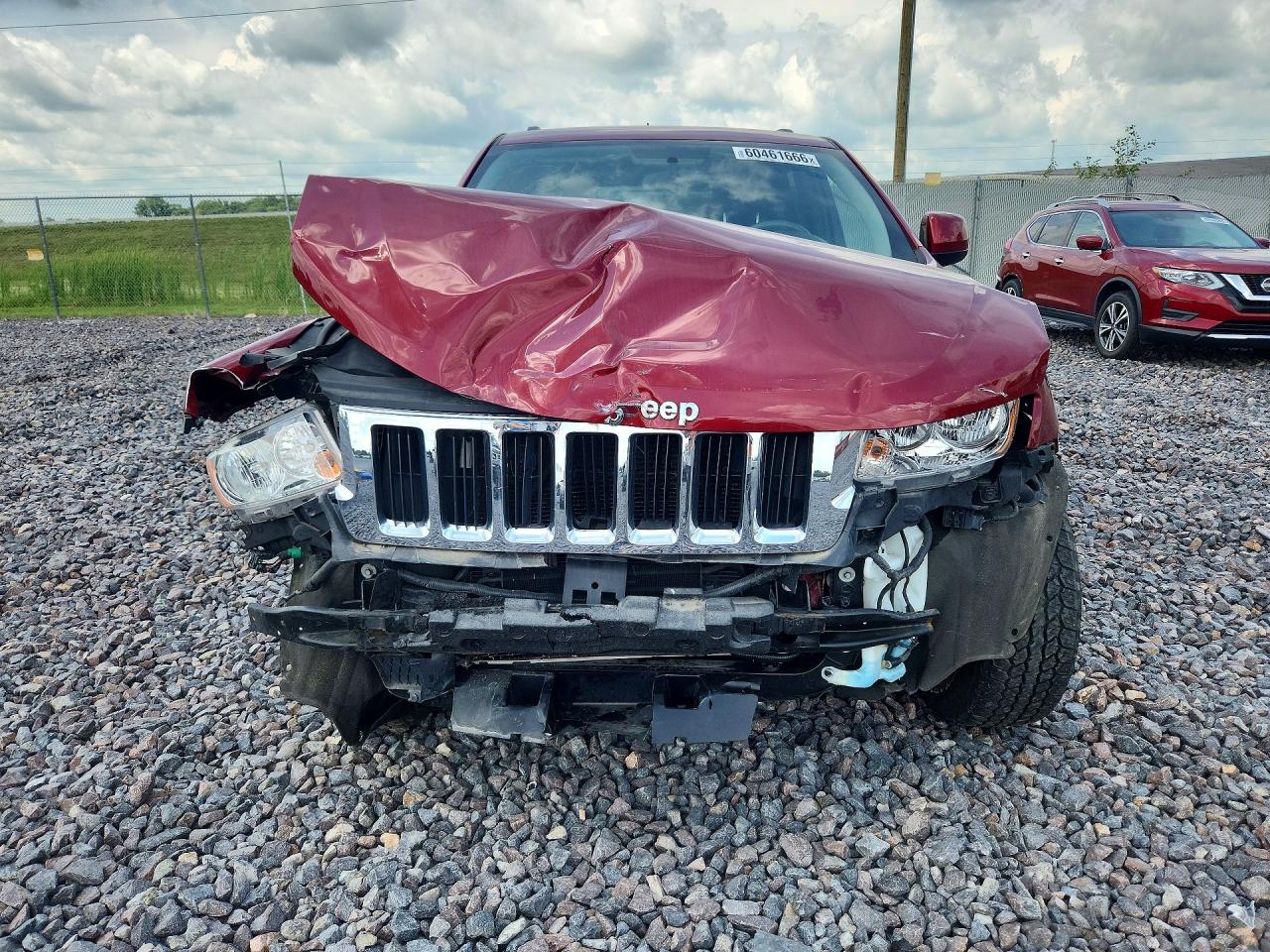 2012 Jeep Grand Cherokee Laredo Red vin: 1C4RJFAG4CC304342