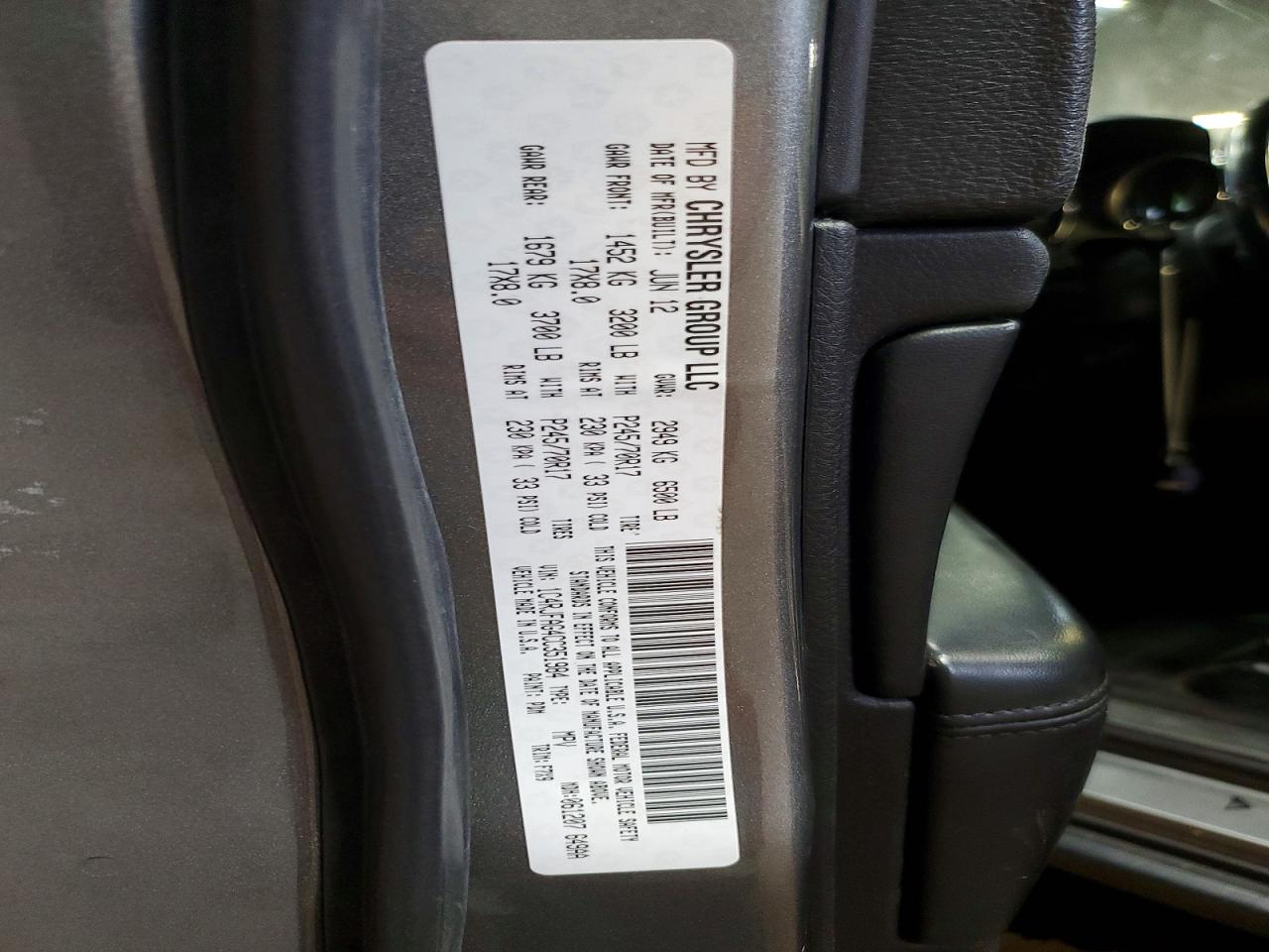 2012 Jeep Grand Cherokee Laredo Gray vin: 1C4RJFAG4CC351984