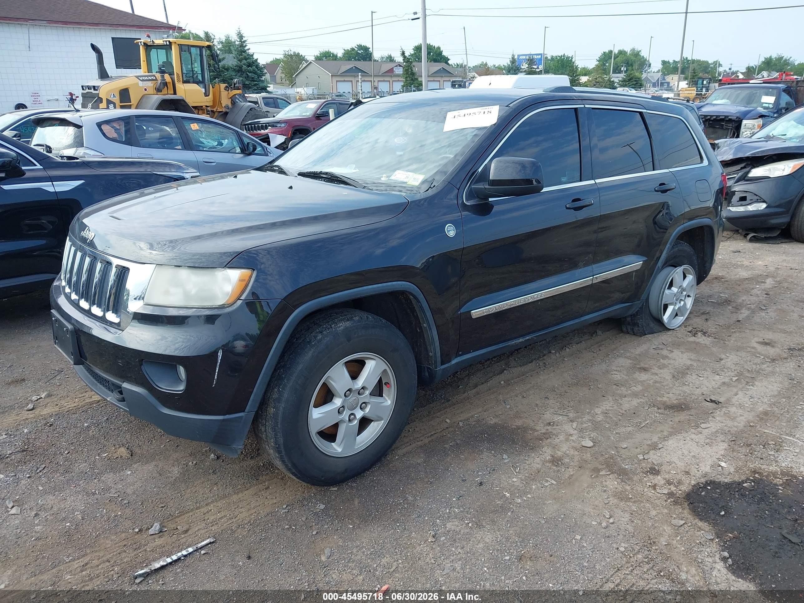 2013 Jeep Grand Cherokee Laredo Black vin: 1C4RJFAG4DC559753