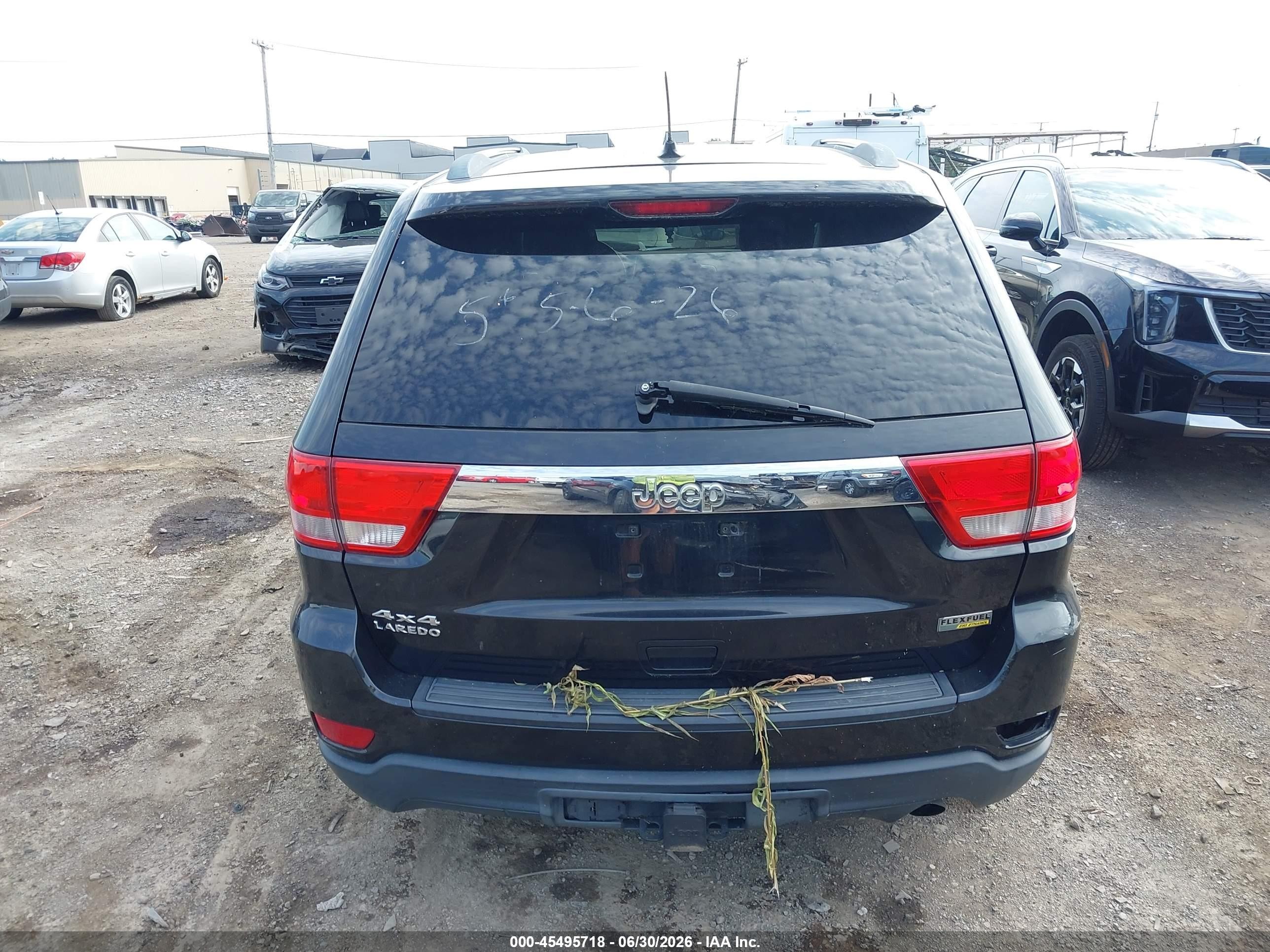 2013 Jeep Grand Cherokee Laredo Black vin: 1C4RJFAG4DC559753