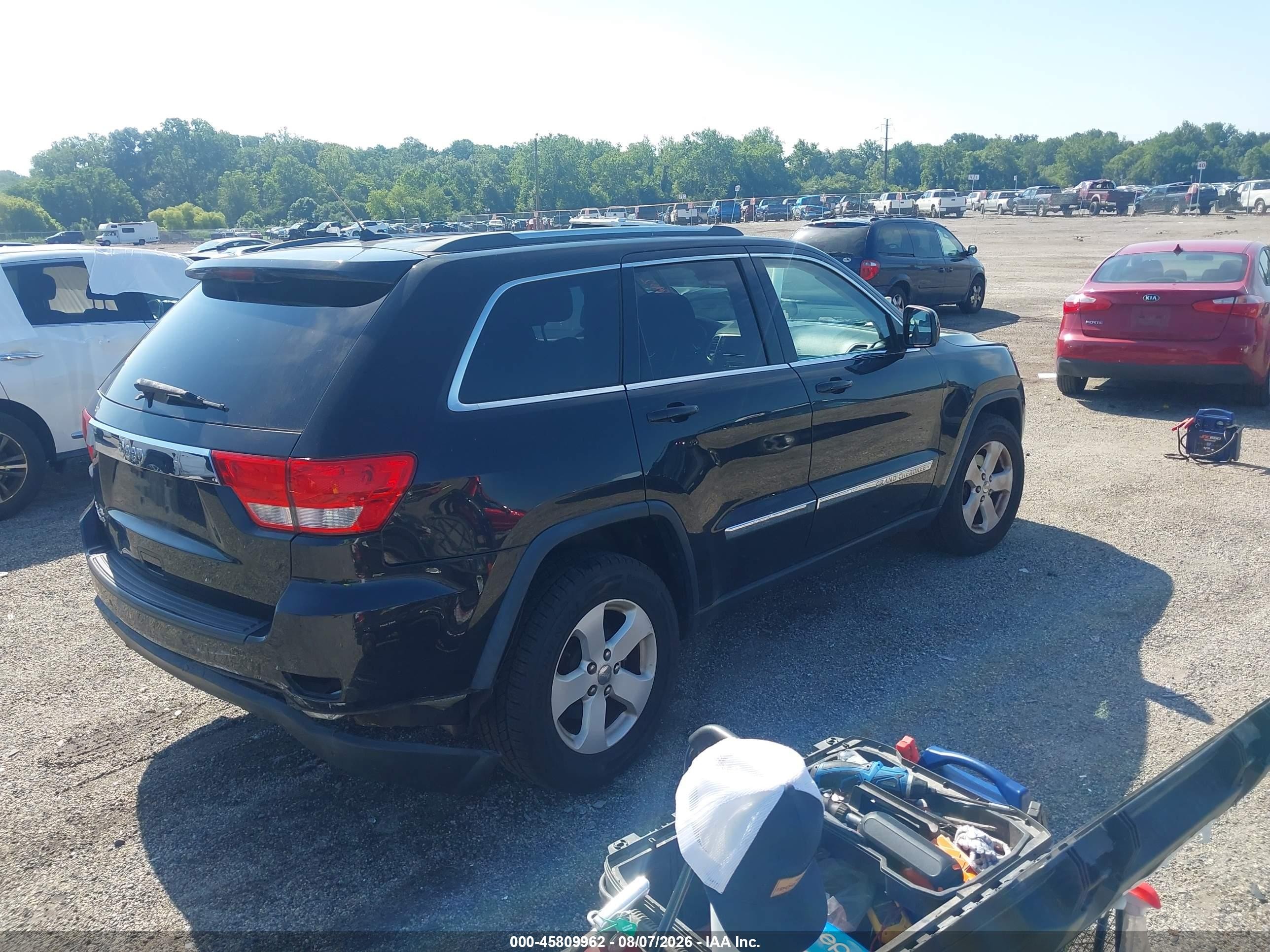 2013 Jeep Grand Cherokee Laredo Black vin: 1C4RJFAG4DC648044