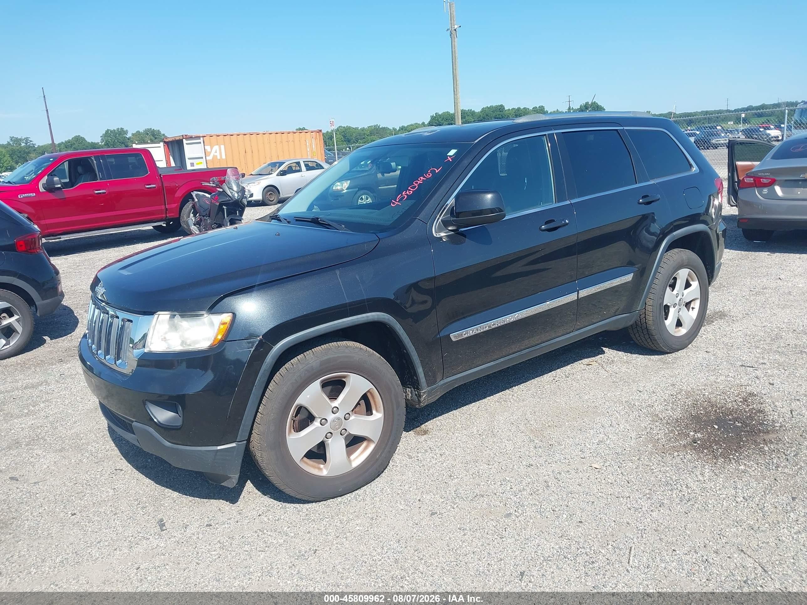2013 Jeep Grand Cherokee Laredo Black vin: 1C4RJFAG4DC648044