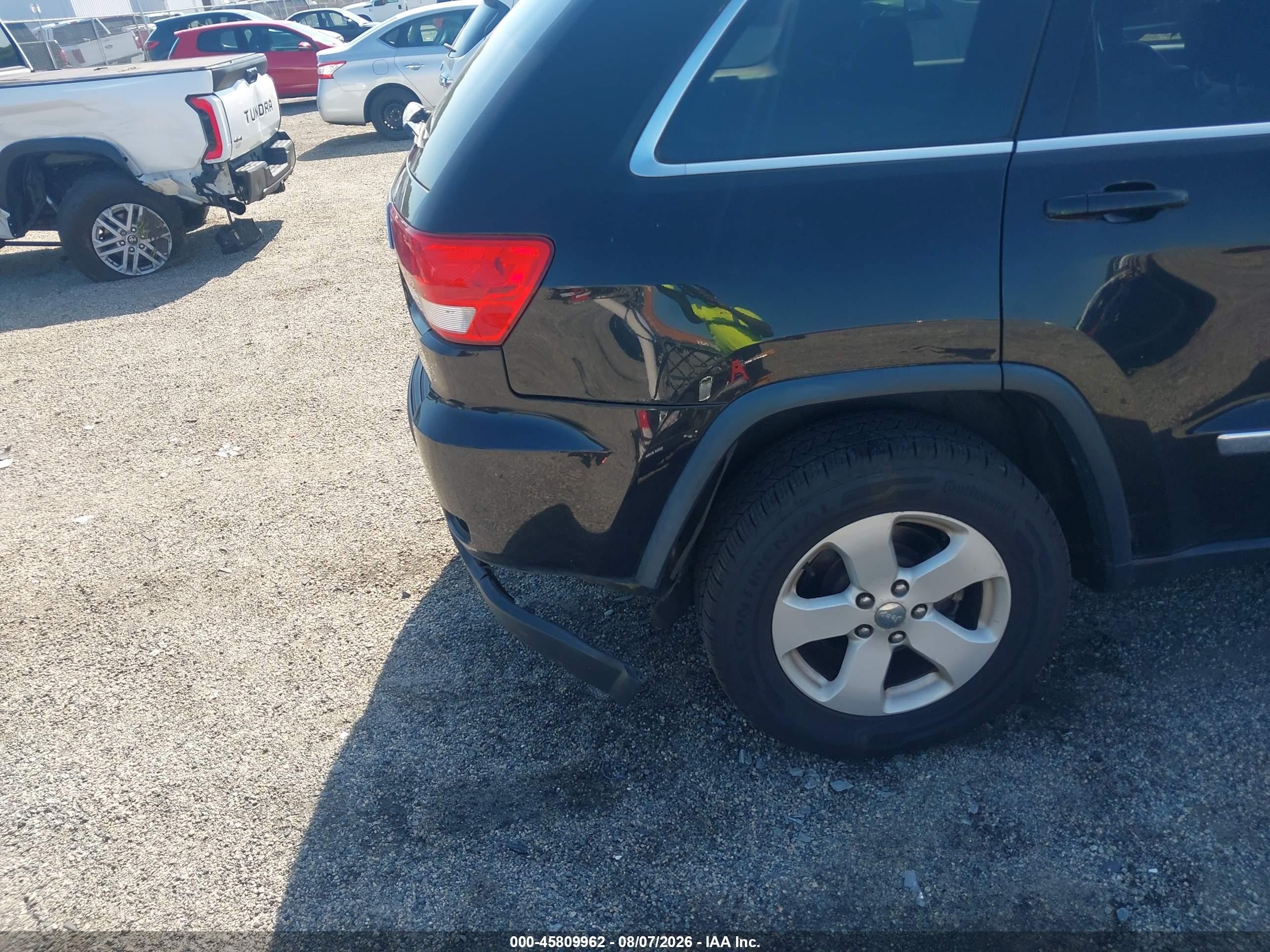 2013 Jeep Grand Cherokee Laredo Black vin: 1C4RJFAG4DC648044