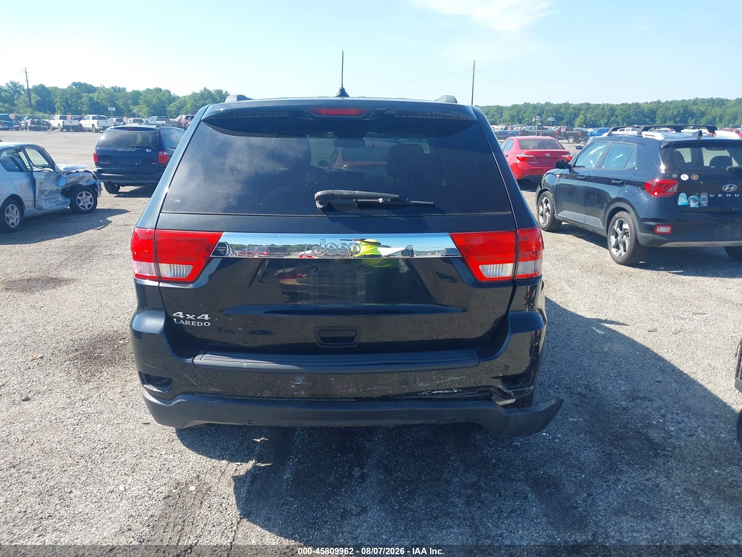2013 Jeep Grand Cherokee Laredo Black vin: 1C4RJFAG4DC648044