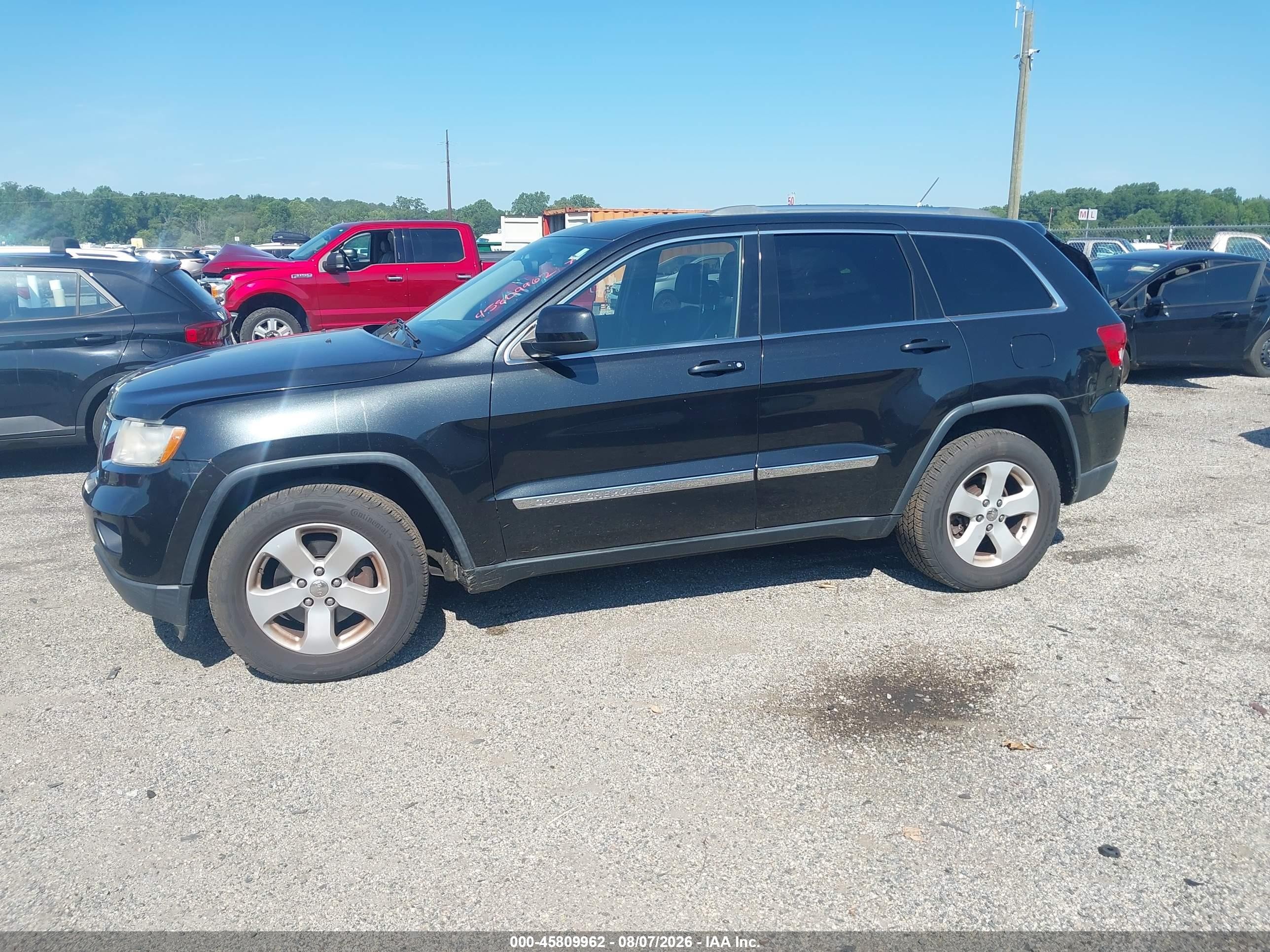 2013 Jeep Grand Cherokee Laredo Black vin: 1C4RJFAG4DC648044