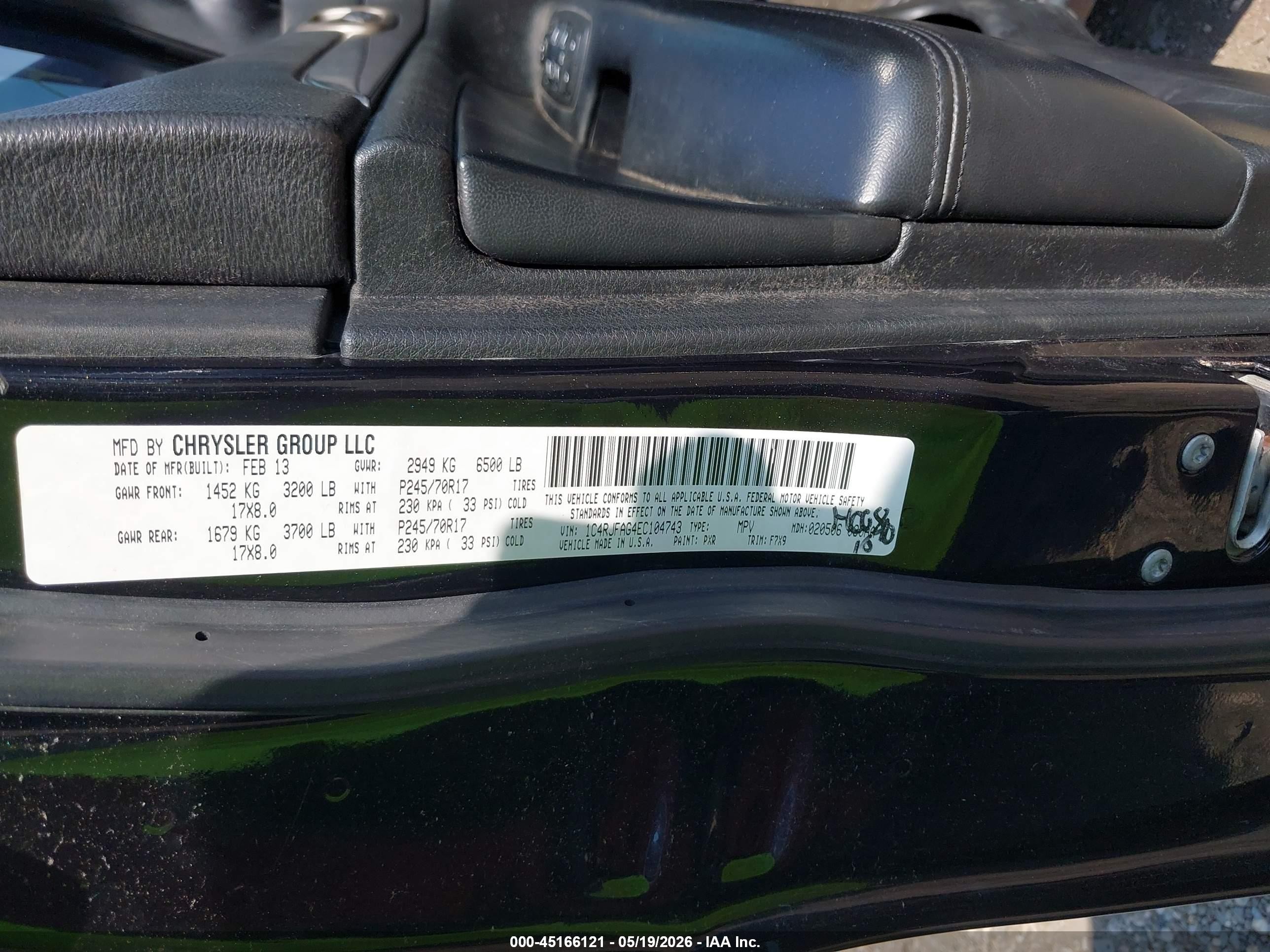 2014 Jeep Grand Cherokee Laredo Black vin: 1C4RJFAG4EC104743