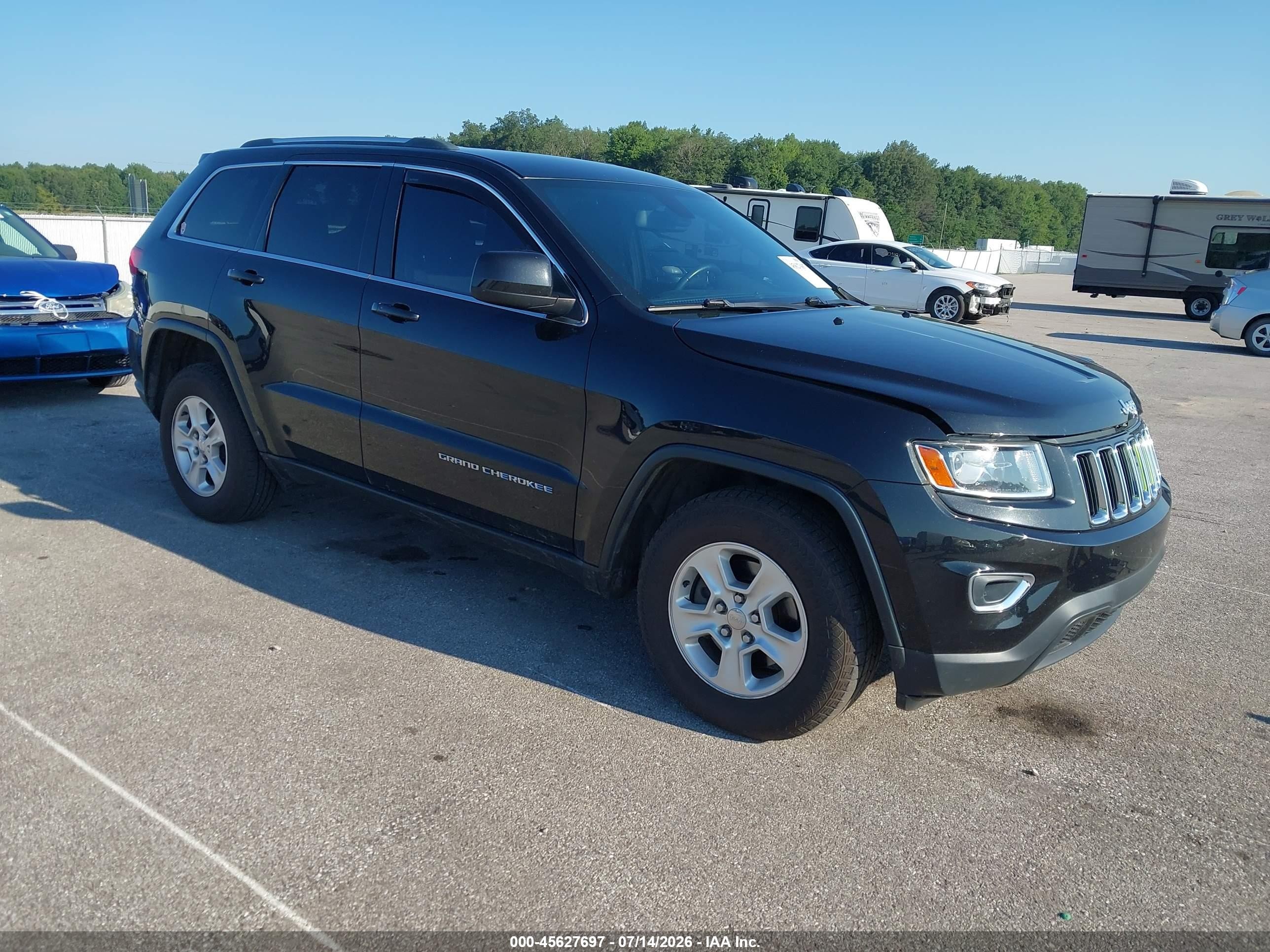2014 Jeep Grand Cherokee Laredo Black vin: 1C4RJFAG4EC183394