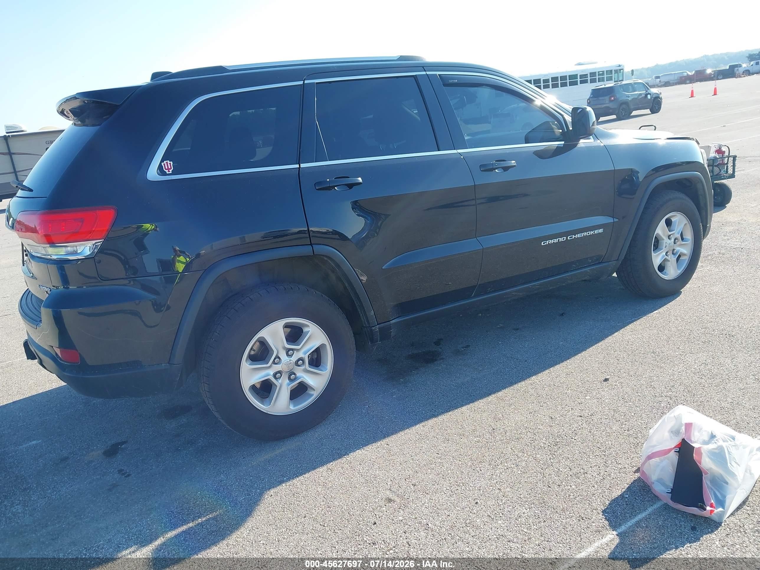 2014 Jeep Grand Cherokee Laredo Black vin: 1C4RJFAG4EC183394