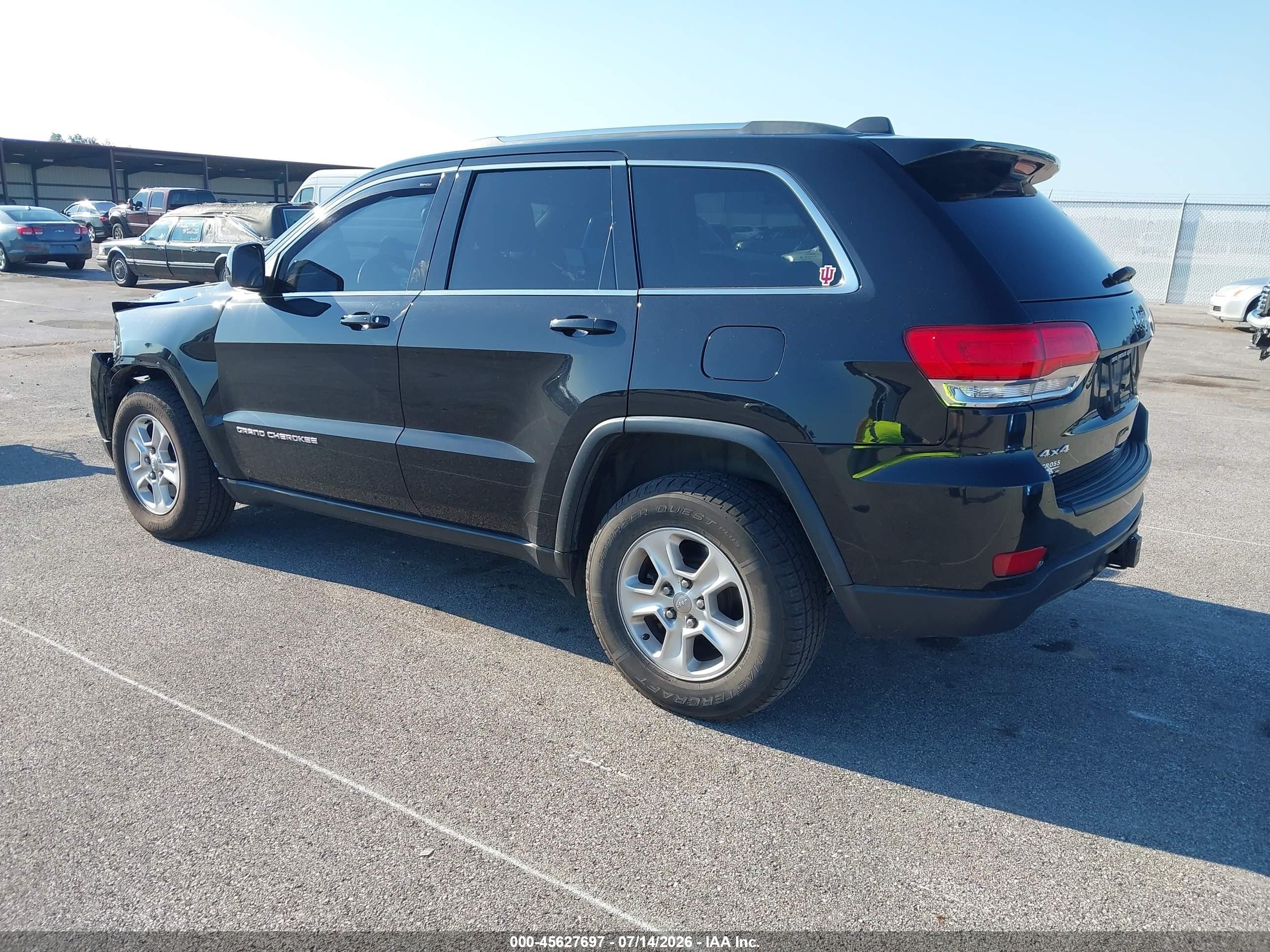 2014 Jeep Grand Cherokee Laredo Black vin: 1C4RJFAG4EC183394