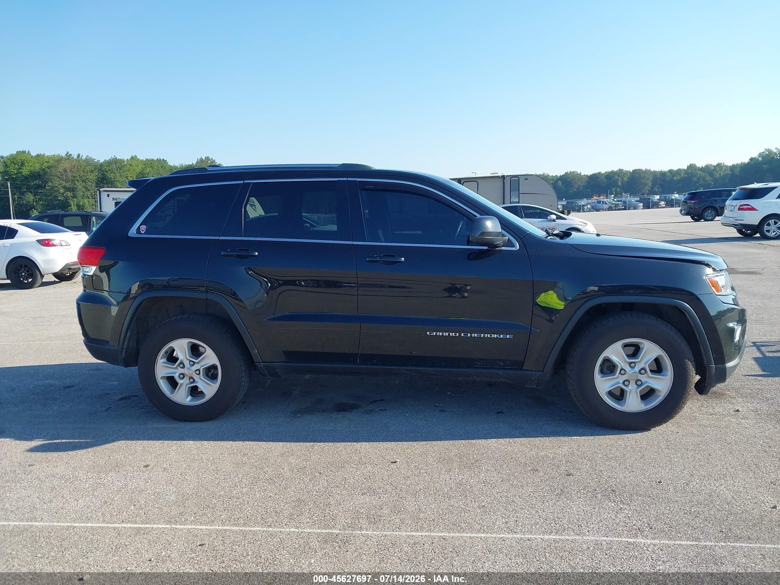 2014 Jeep Grand Cherokee Laredo Black vin: 1C4RJFAG4EC183394