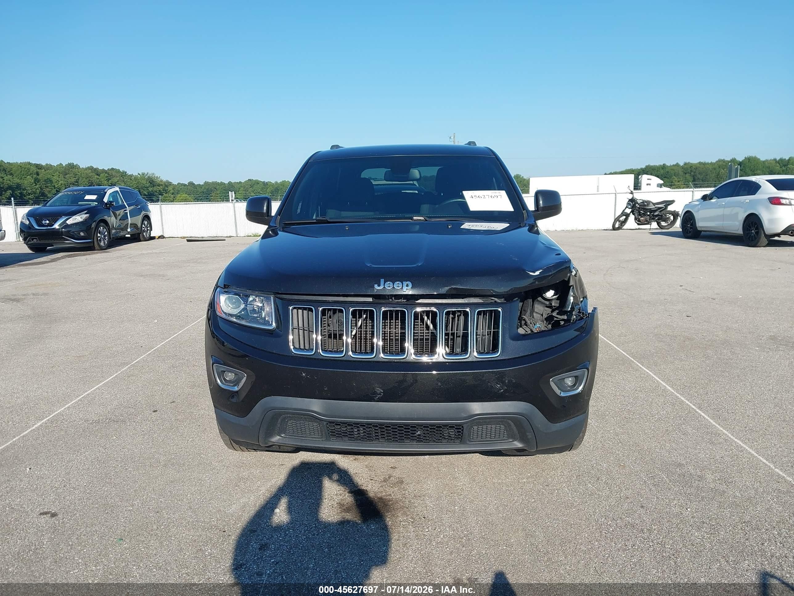 2014 Jeep Grand Cherokee Laredo Black vin: 1C4RJFAG4EC183394