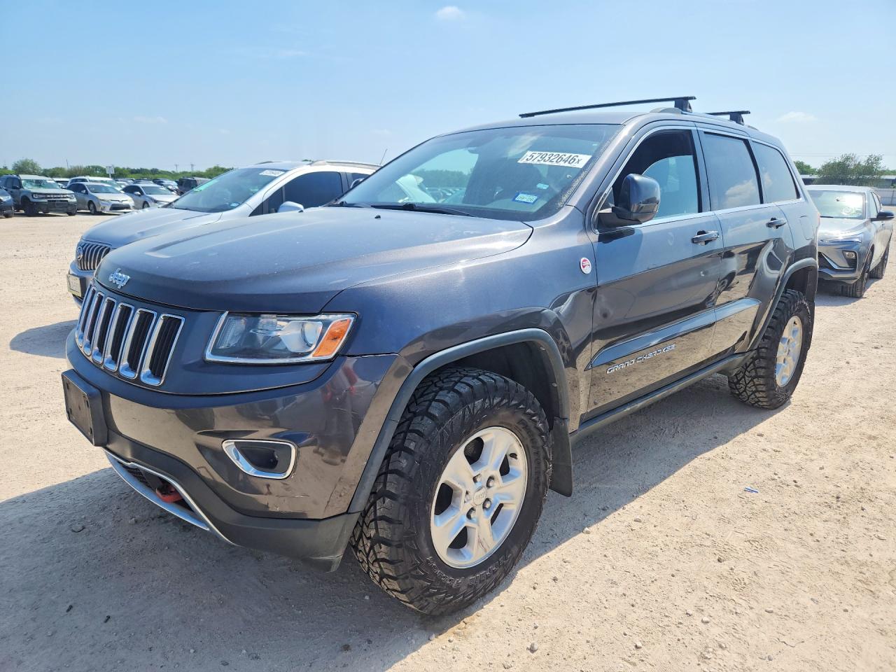 2014 Jeep Grand Cherokee Laredo Gray vin: 1C4RJFAG4EC218046