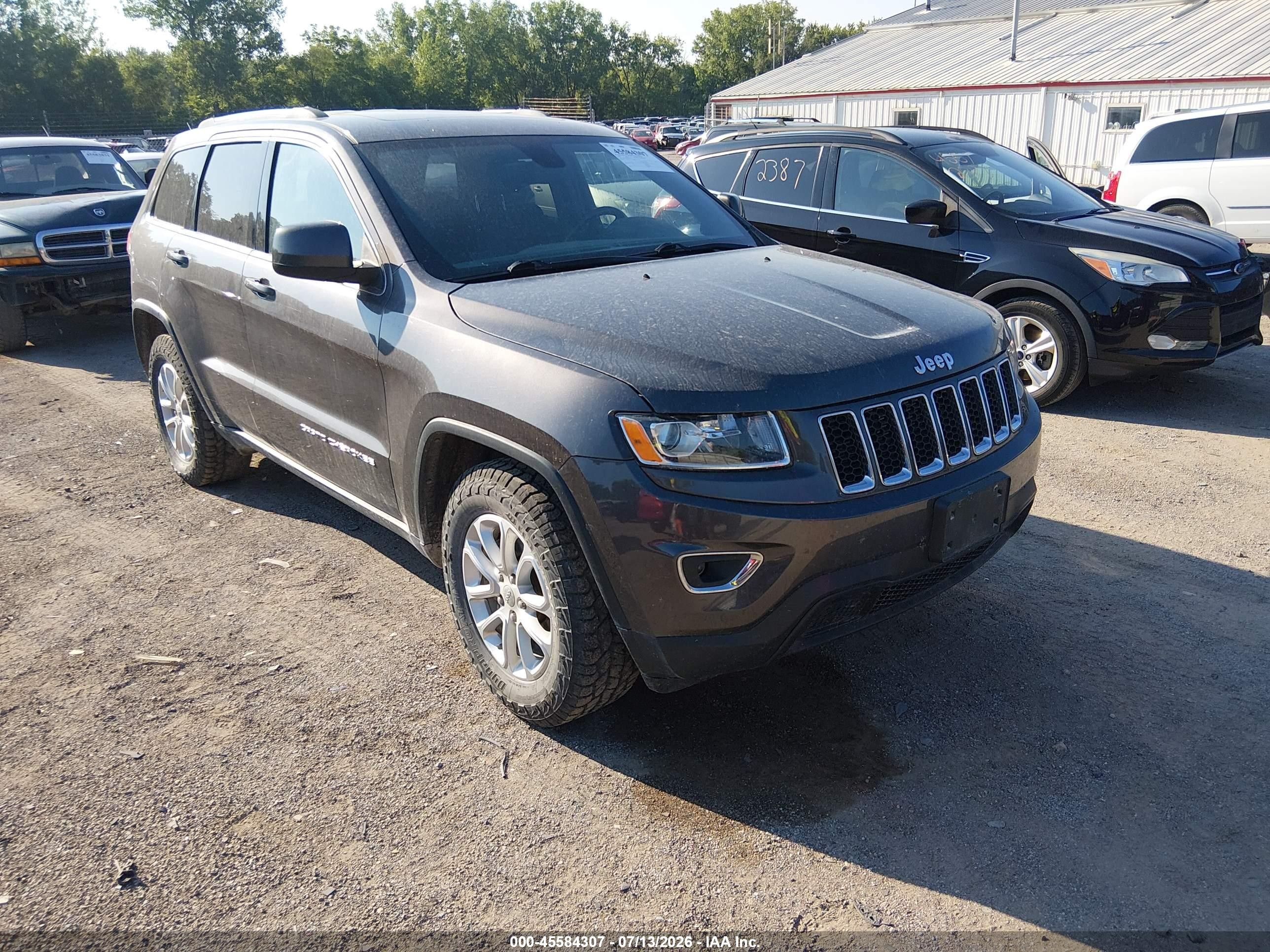 2014 Jeep Grand Cherokee Laredo Gray vin: 1C4RJFAG4EC256456
