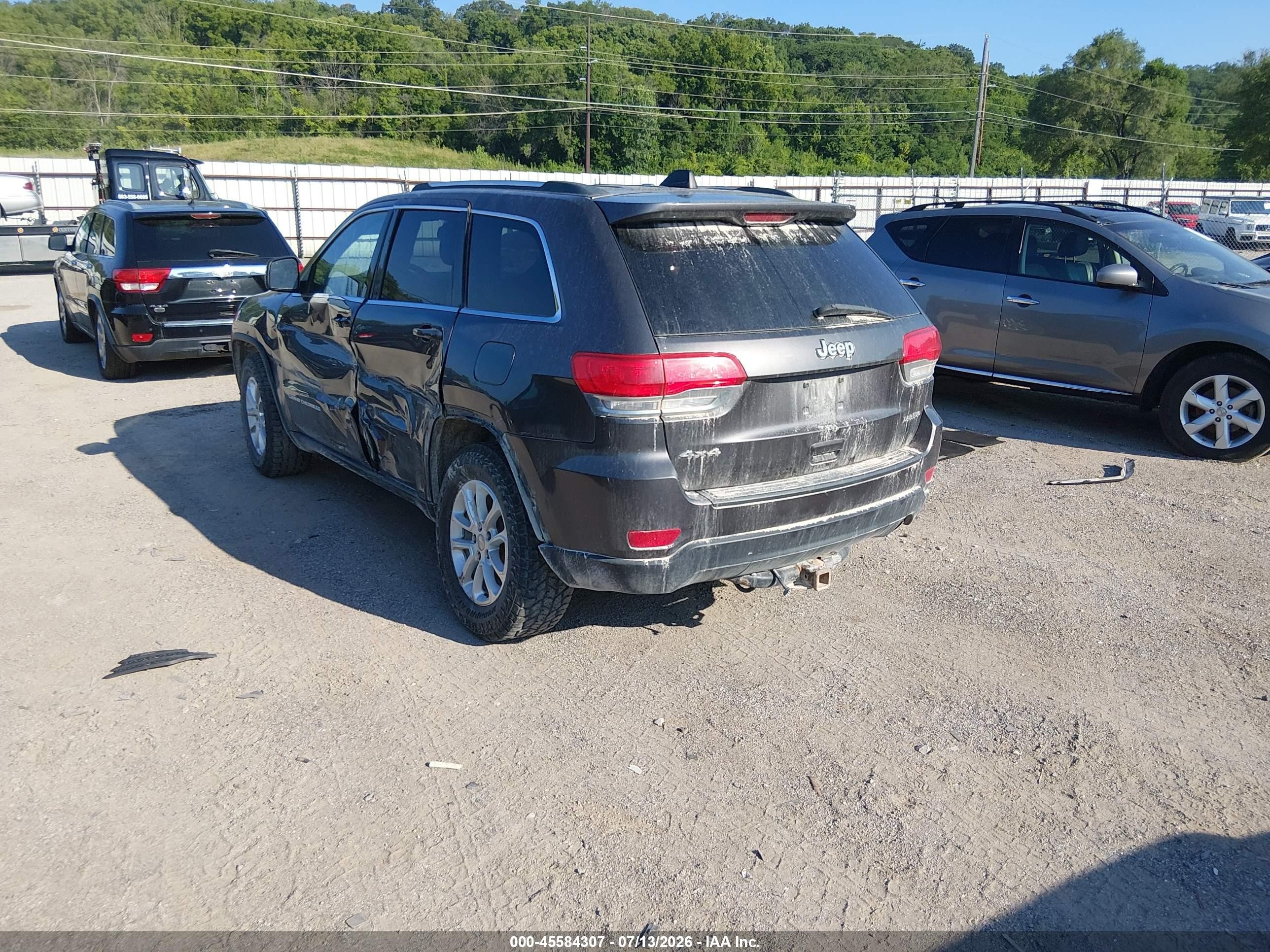 2014 Jeep Grand Cherokee Laredo Gray vin: 1C4RJFAG4EC256456