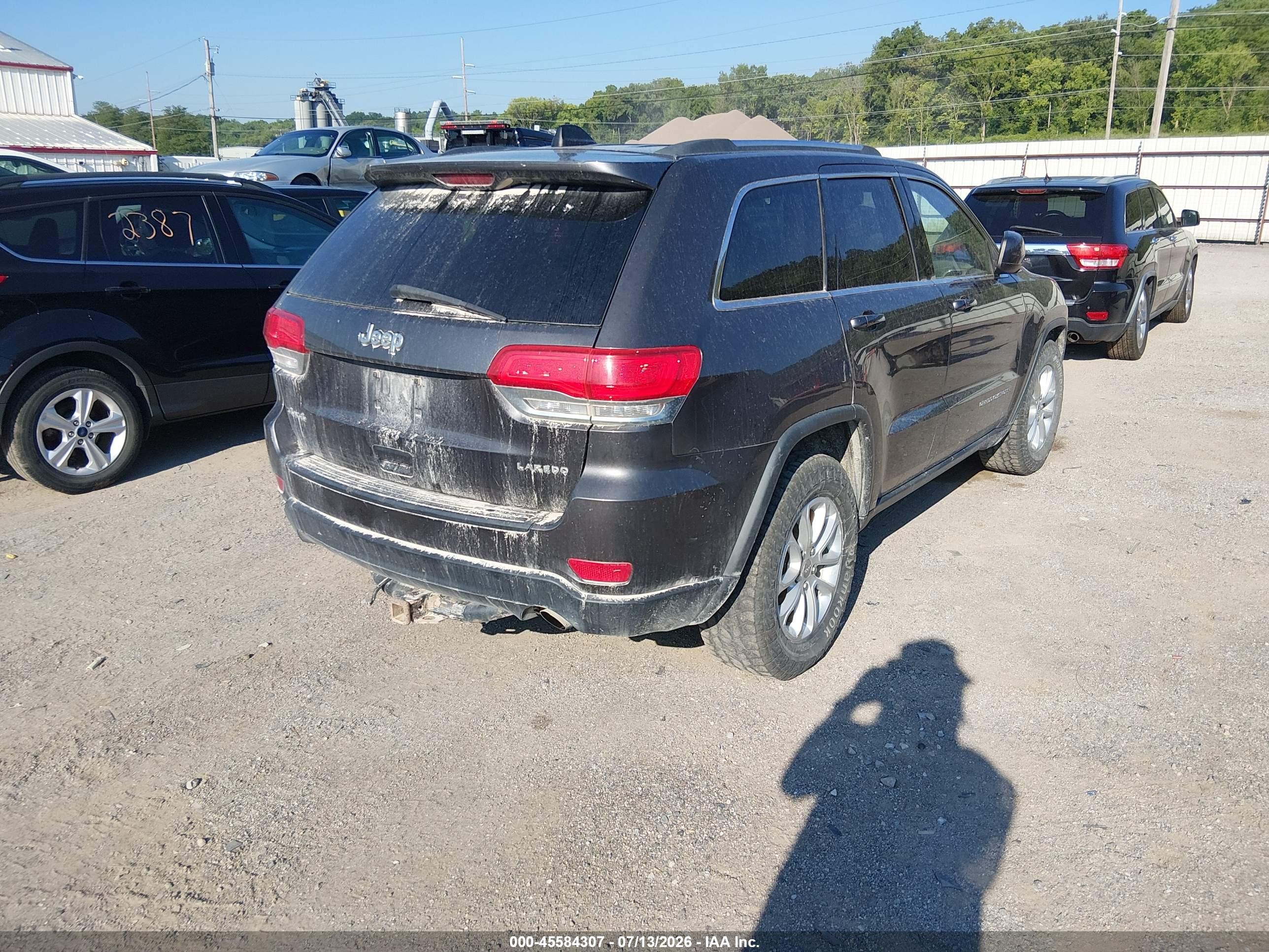 2014 Jeep Grand Cherokee Laredo Gray vin: 1C4RJFAG4EC256456