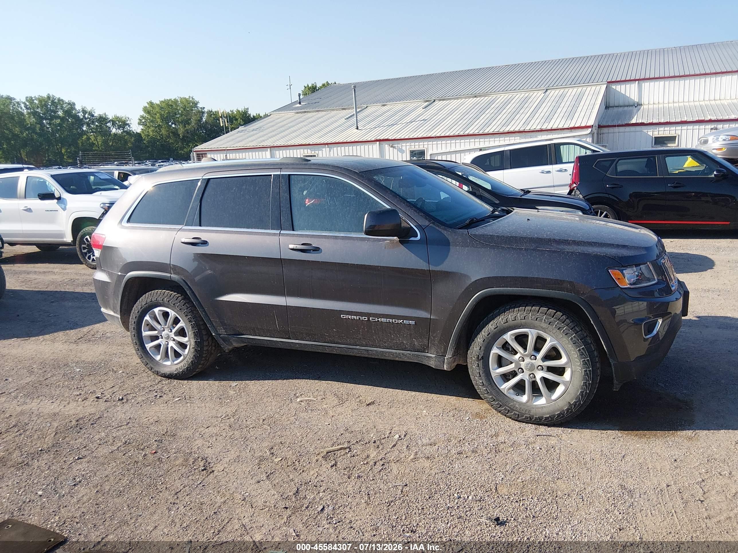 2014 Jeep Grand Cherokee Laredo Gray vin: 1C4RJFAG4EC256456