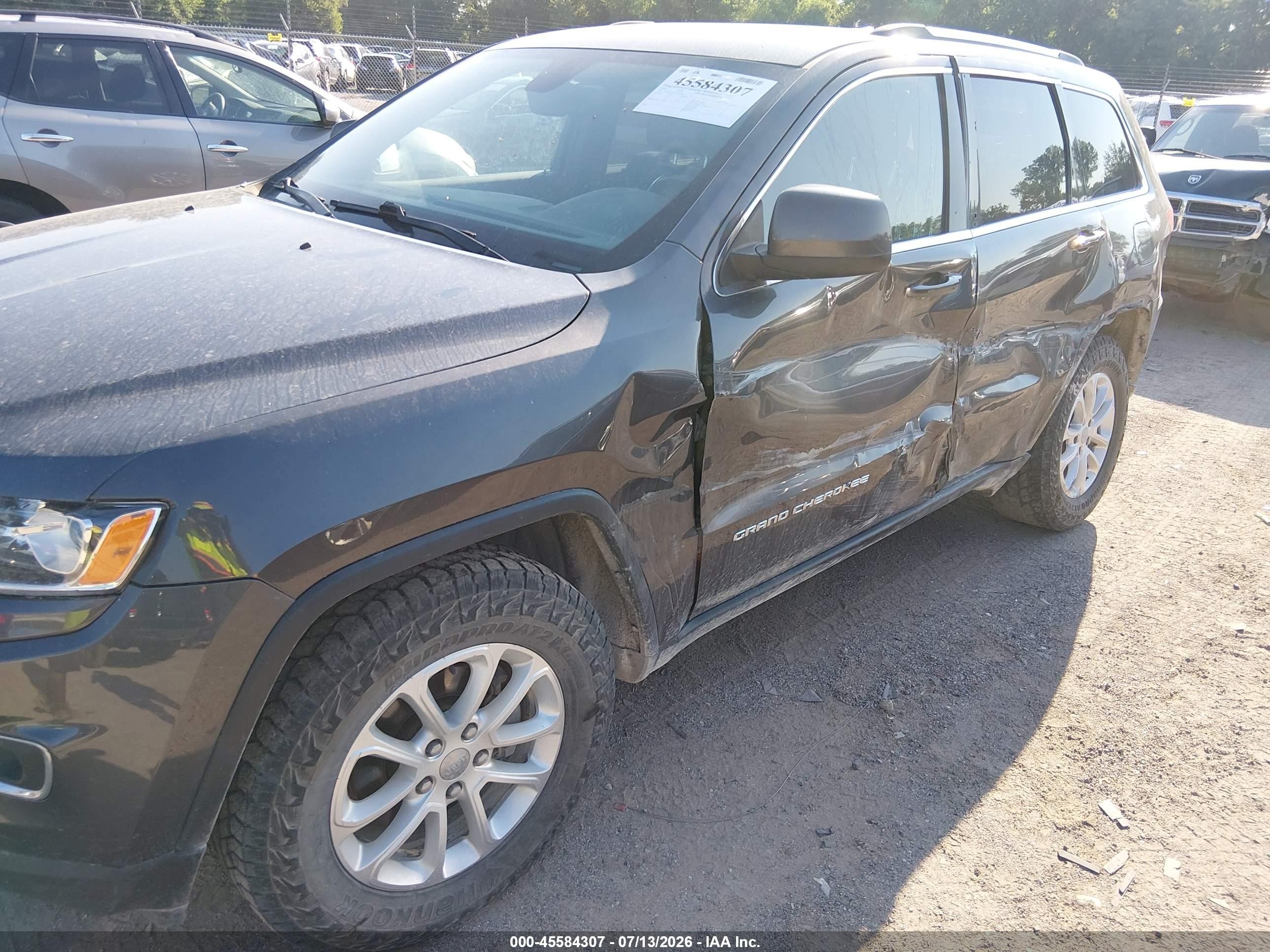 2014 Jeep Grand Cherokee Laredo Gray vin: 1C4RJFAG4EC256456
