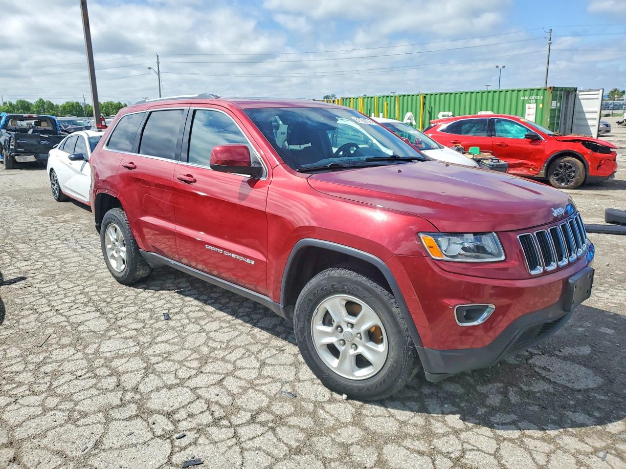 2014 Jeep Grand Cherokee Laredo Red vin: 1C4RJFAG4EC315148