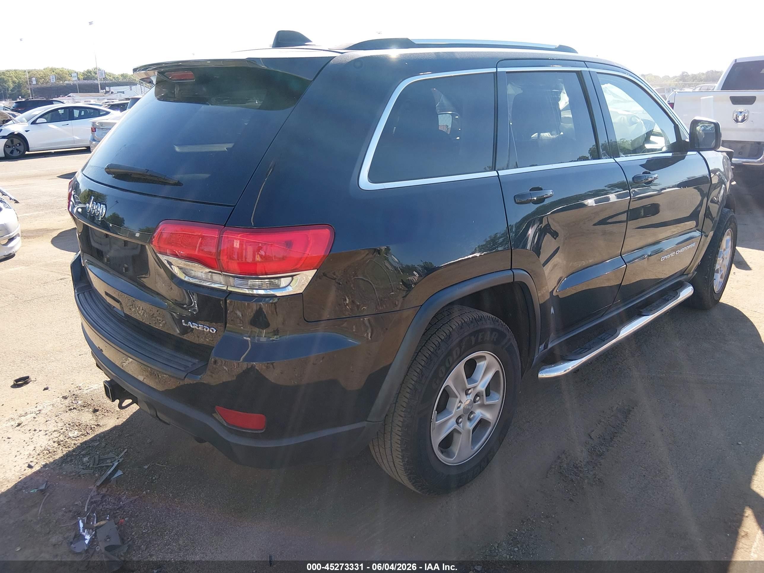 2014 Jeep Grand Cherokee Laredo Black vin: 1C4RJFAG4EC422250